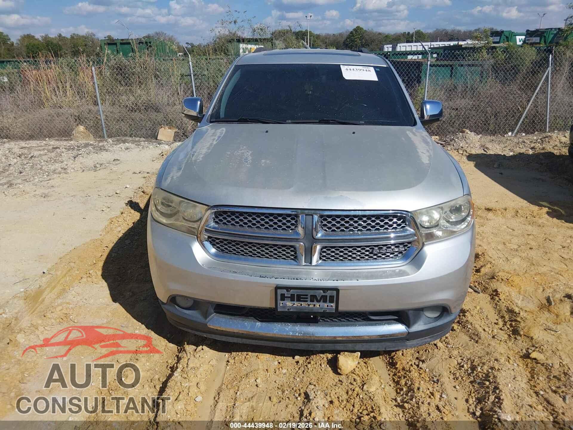 DODGE DURANGO 2011 - 1D4SD5GTXBC682013