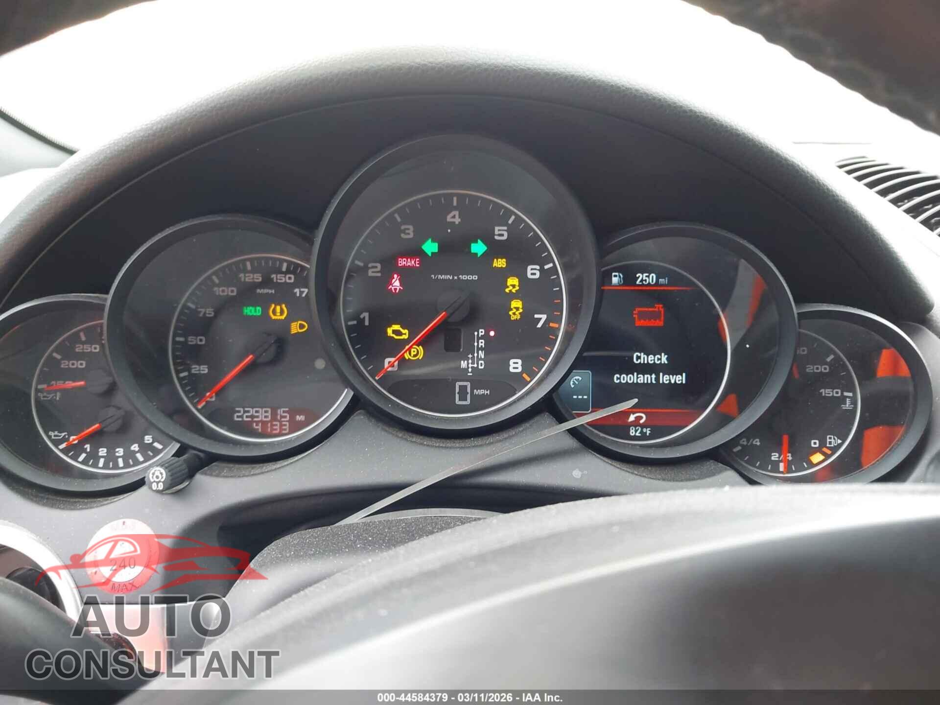 PORSCHE CAYENNE 2013 - WP1AA2A23DLA03197