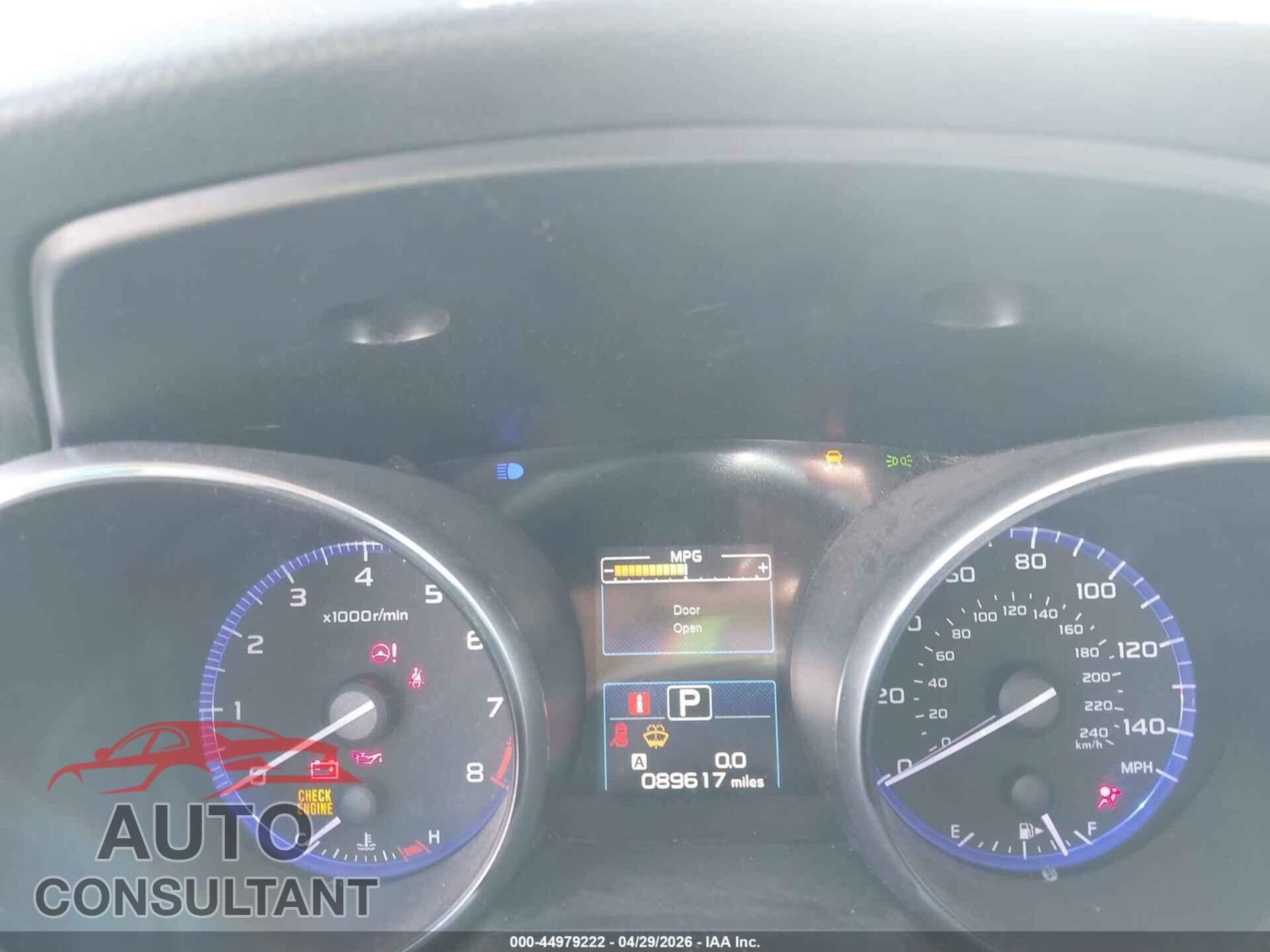 SUBARU LEGACY 2017 - 4S3BNAC60H3067126