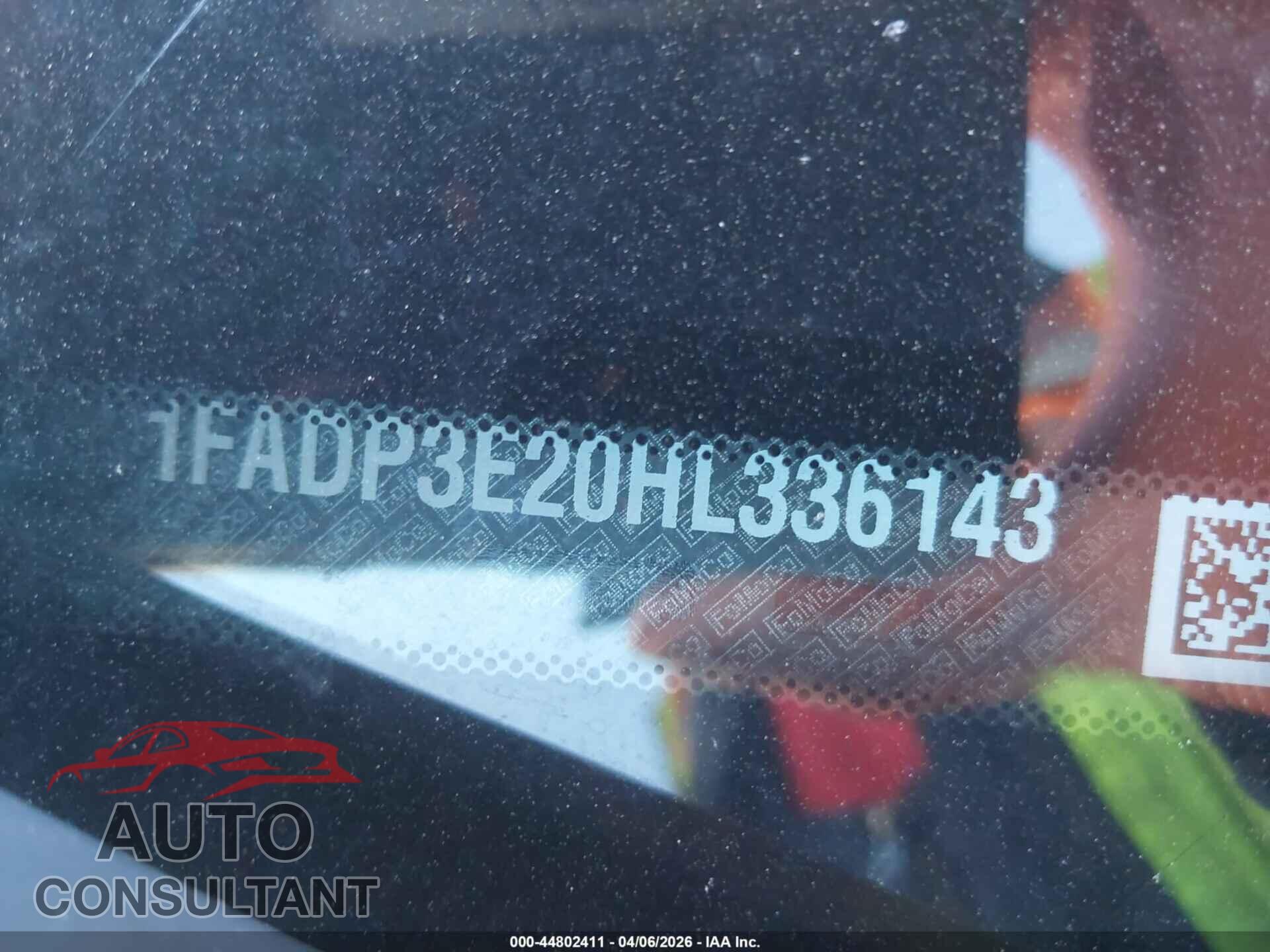 FORD FOCUS 2017 - 1FADP3E20HL336143