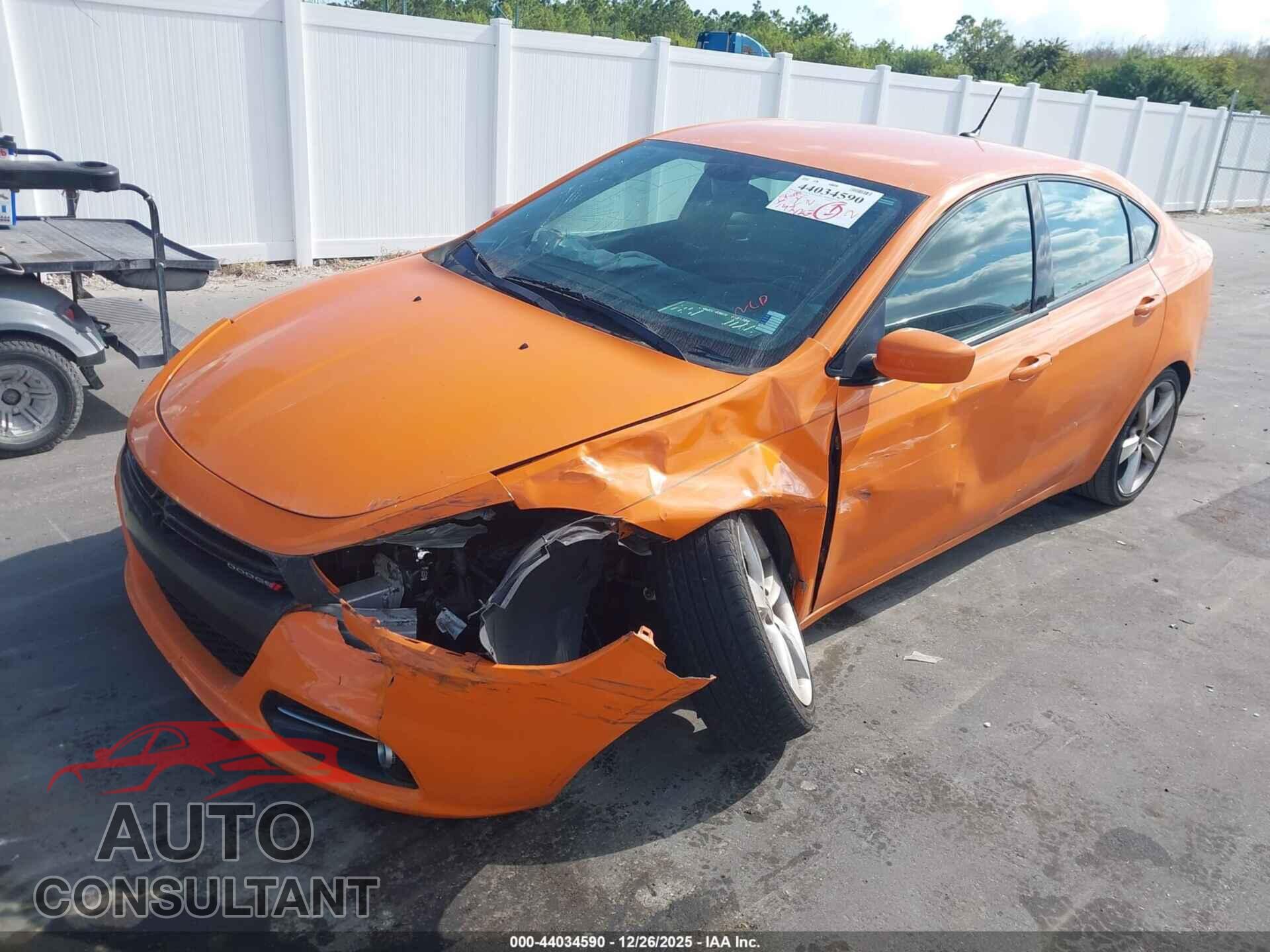 DODGE DART 2013 - 1C3CDFBA5DD342654