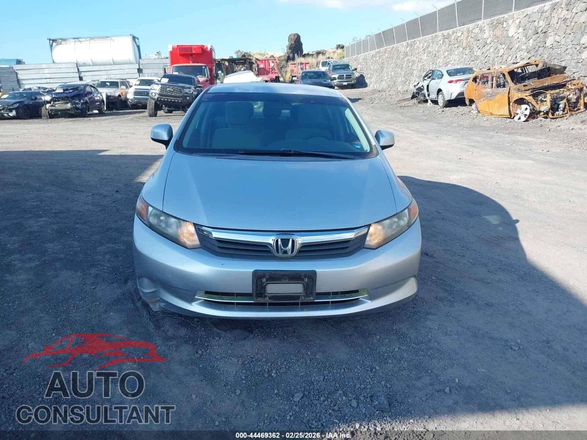 HONDA CIVIC 2012 - 2HGFB2F56CH592265