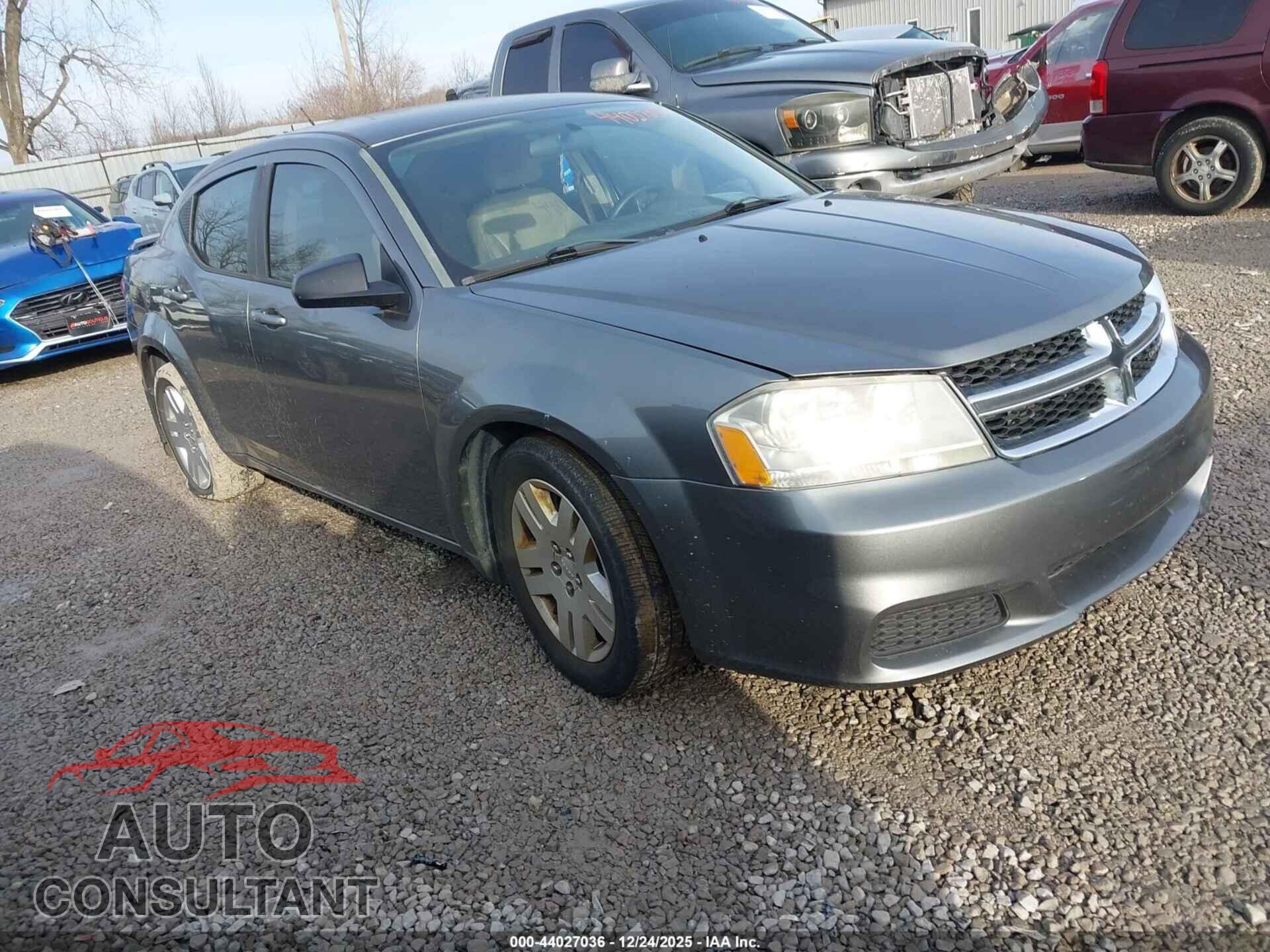 DODGE AVENGER 2013 - 1C3CDZAB1DN526298