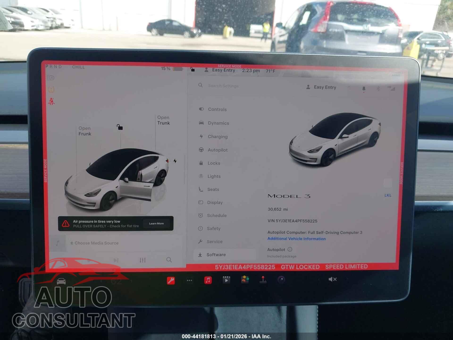 TESLA MODEL 3 2023 - 5YJ3E1EA4PF558225