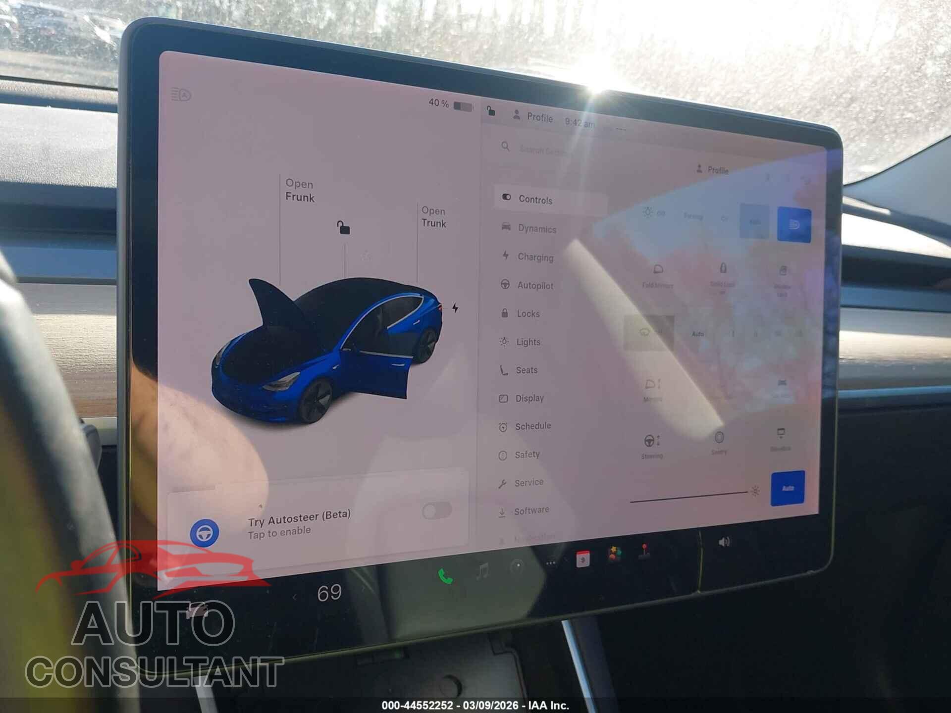 TESLA MODEL 3 2019 - 5YJ3E1EA4KF309612