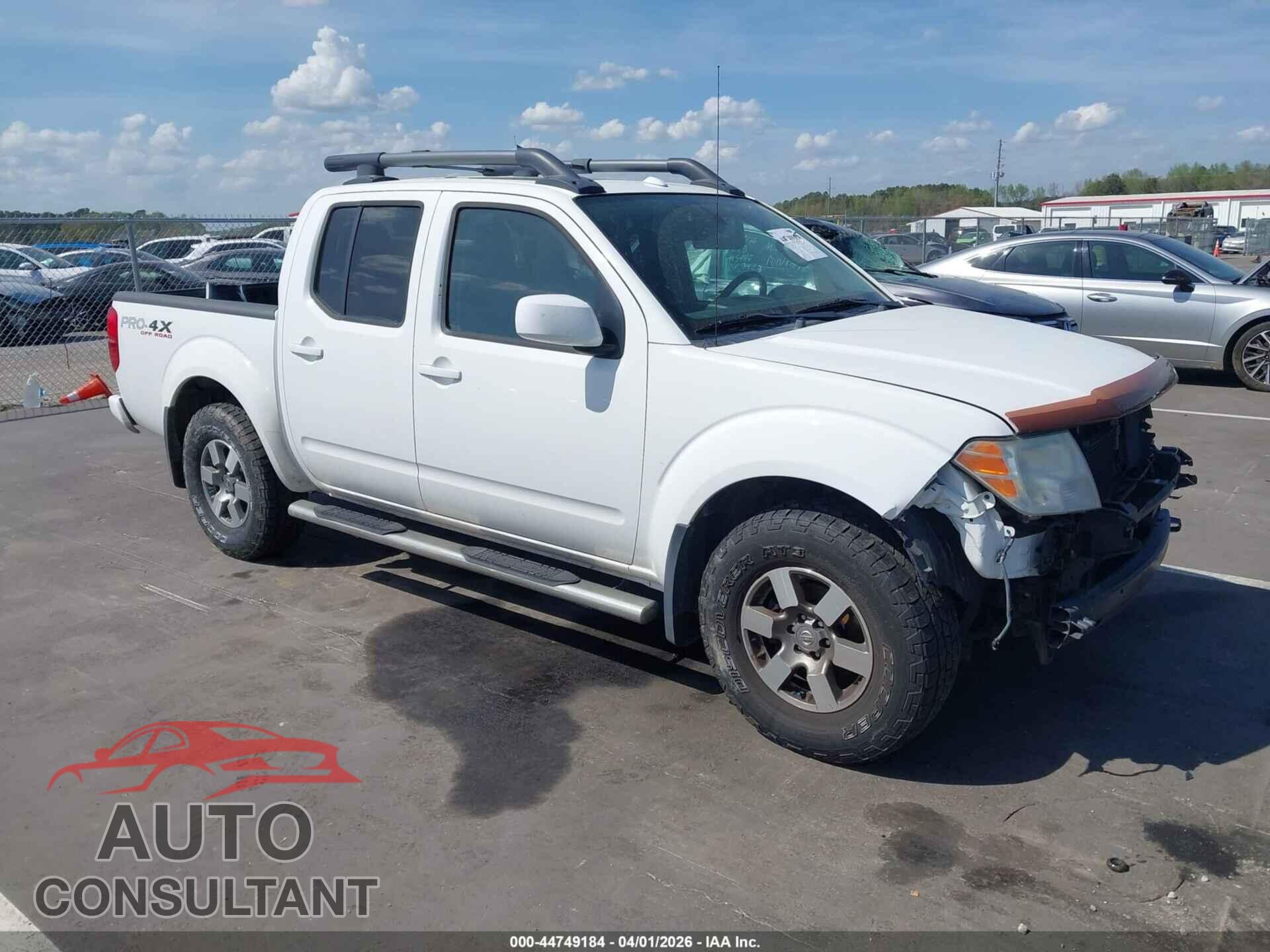 NISSAN FRONTIER 2012 - 1N6AD0EV9CC404668