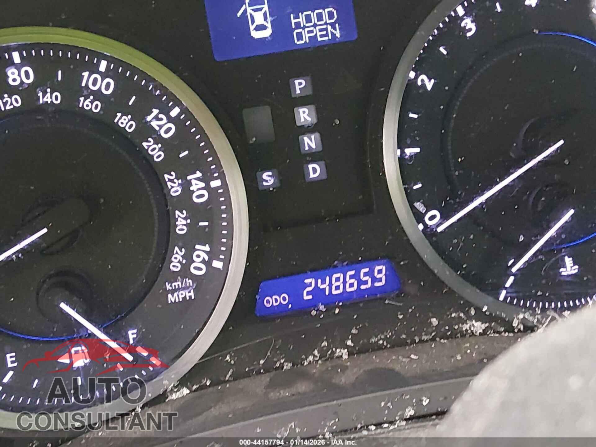 LEXUS IS 250 2013 - JTHBF5C20D5190648