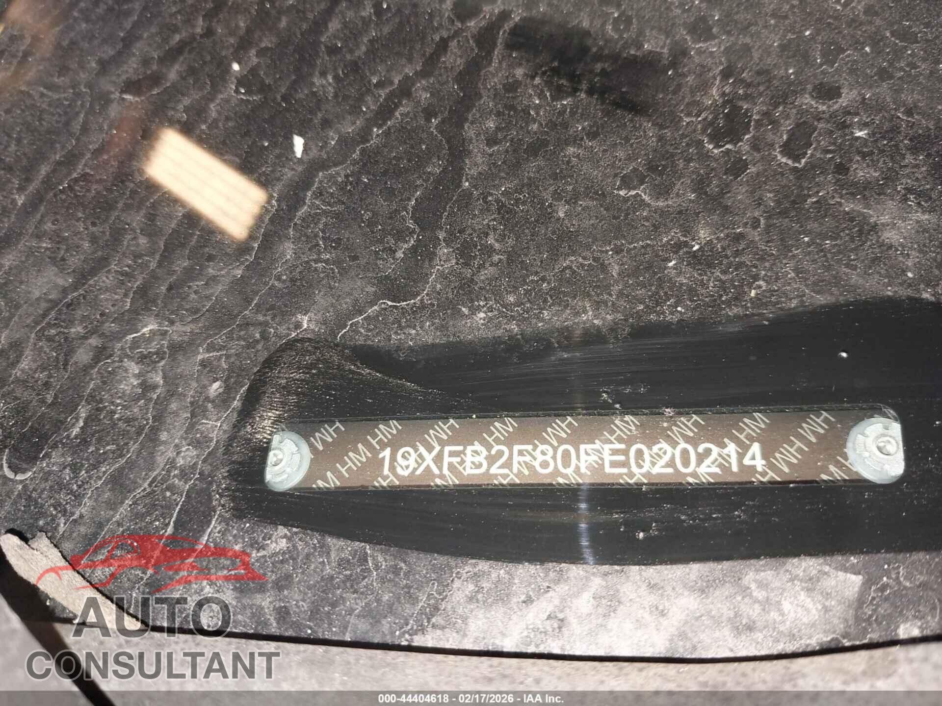 HONDA CIVIC 2015 - 19XFB2F80FE020214