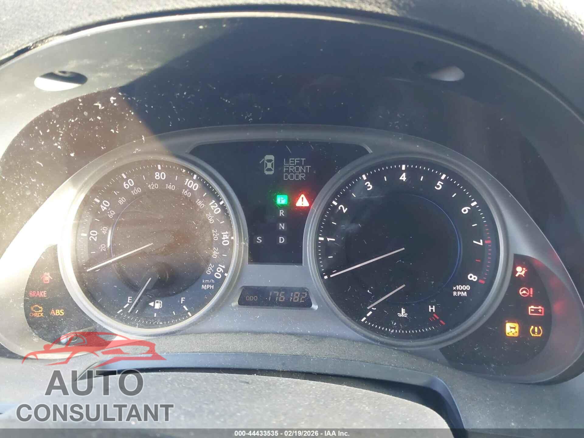 LEXUS IS 250 2010 - JTHCF5C25A5036615