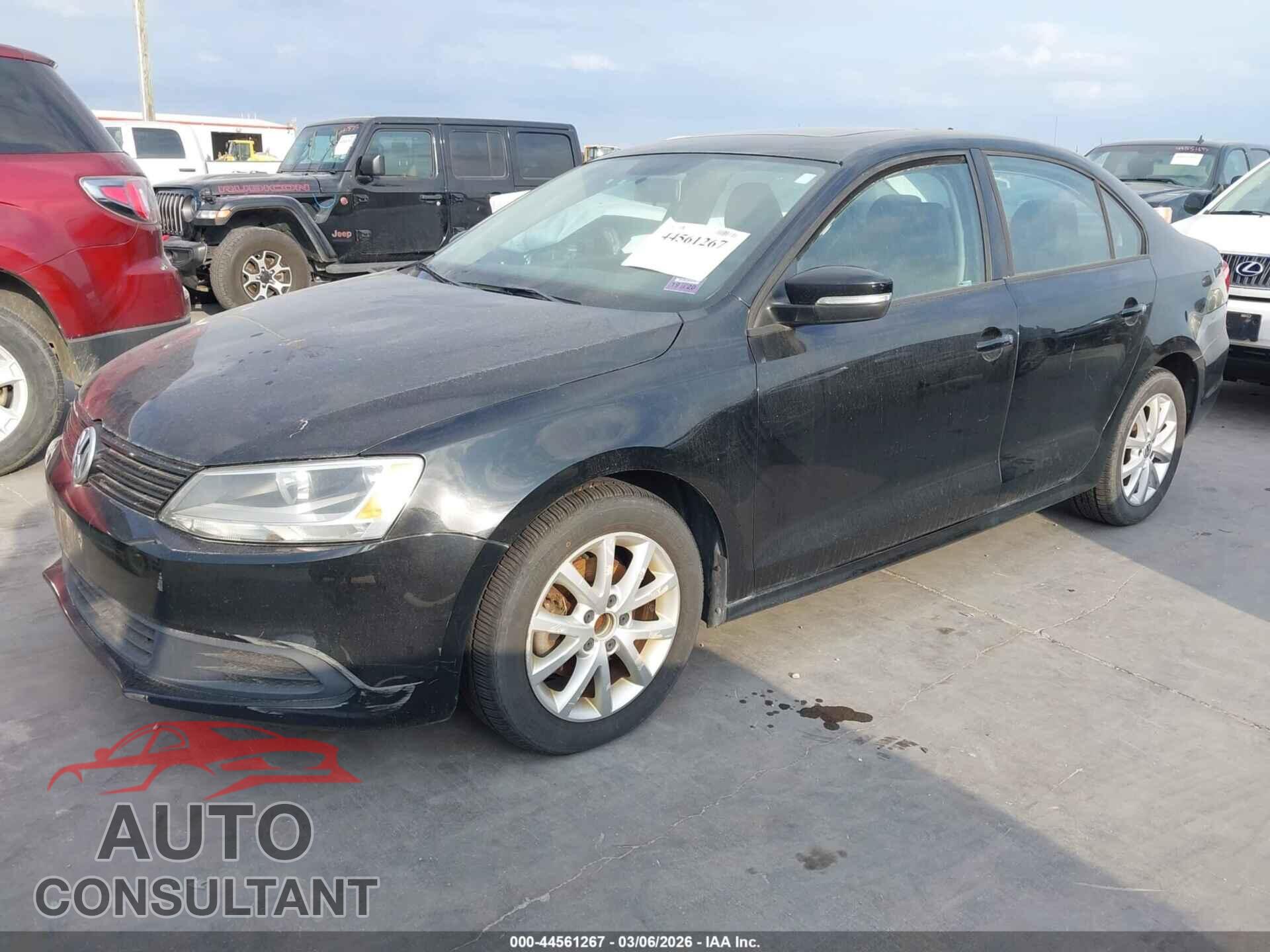 VOLKSWAGEN JETTA 2012 - 3VWDP7AJ2CM337314