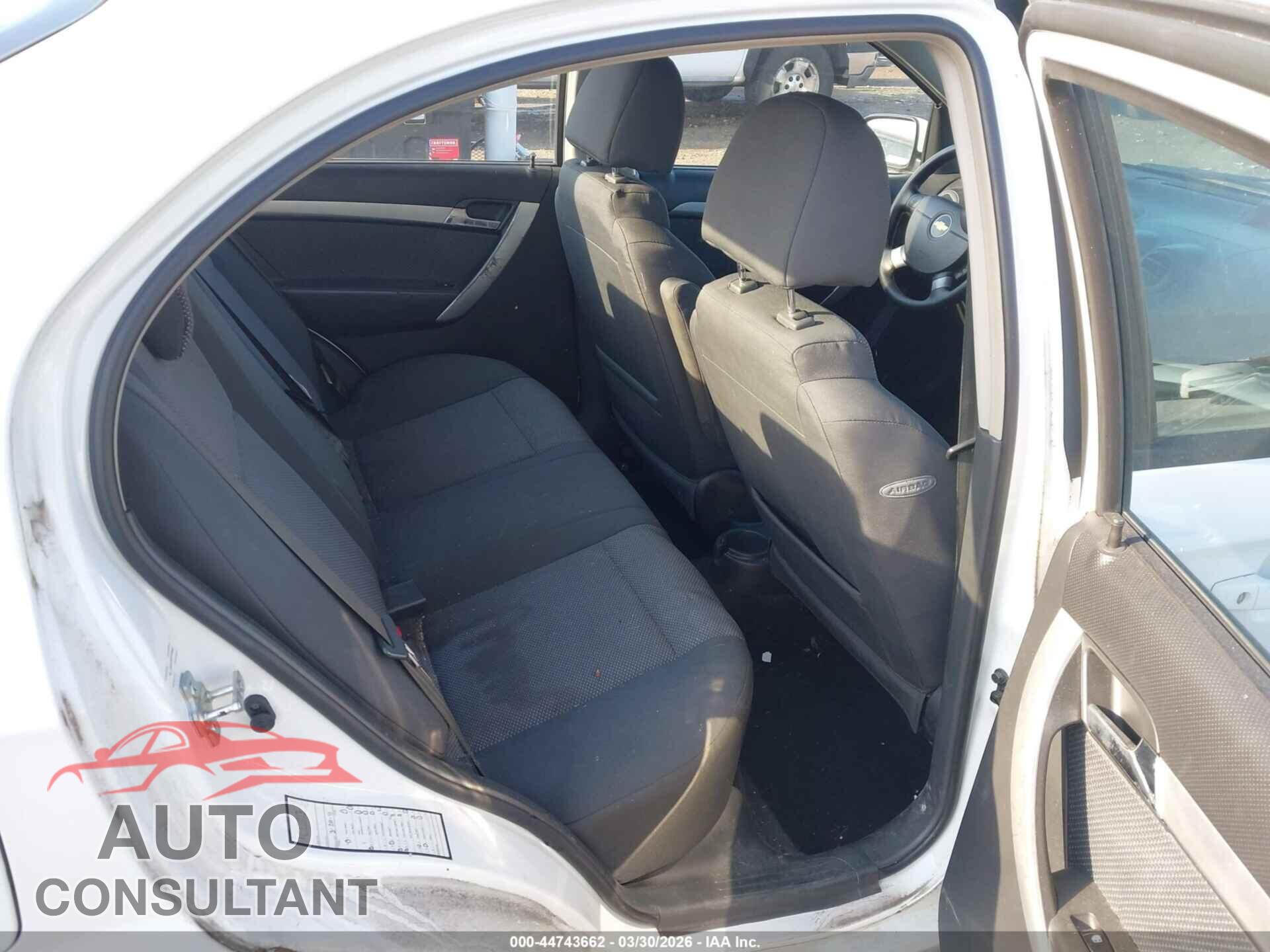 CHEVROLET AVEO 2011 - KL1TD5DE3BB140658