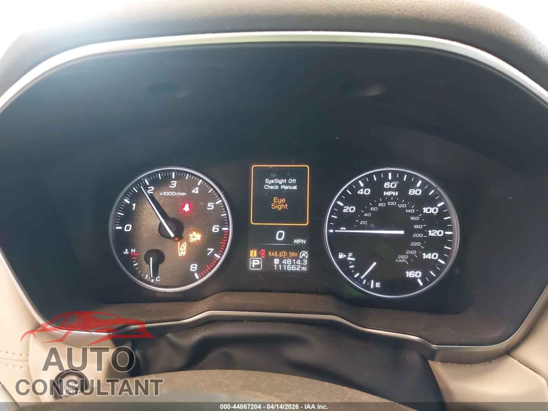 SUBARU OUTBACK 2021 - 4S4BTGND1M3219831
