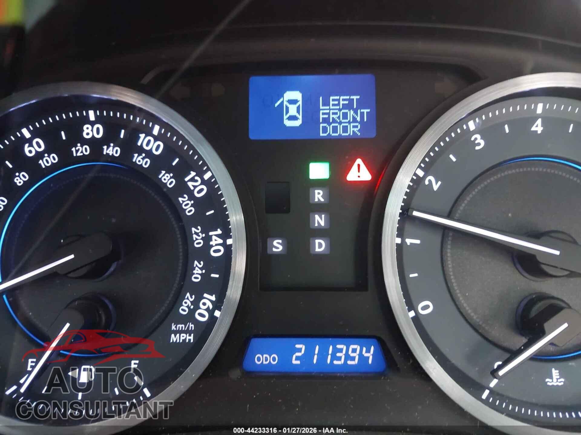 LEXUS IS 250 2011 - JTHBF5C29B5149352