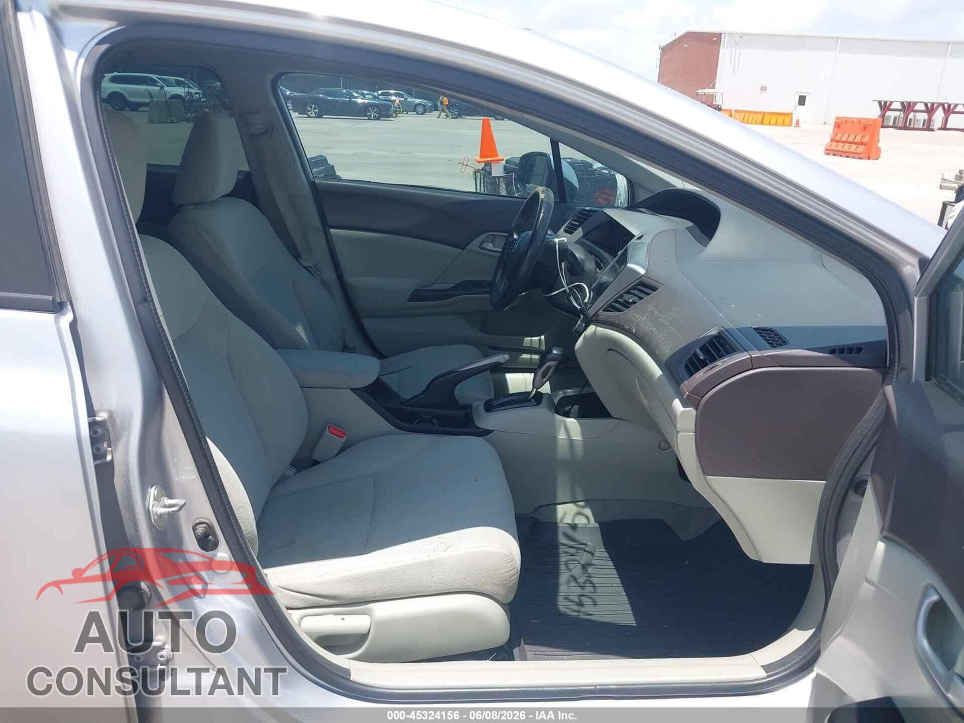 HONDA CIVIC 2012 - 19XFB2F52CE373376