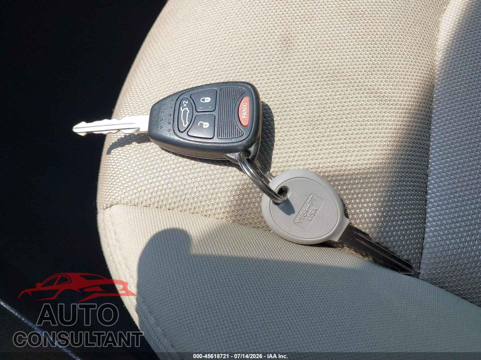 DODGE AVENGER 2012 - 1C3CDZCB0CN182247
