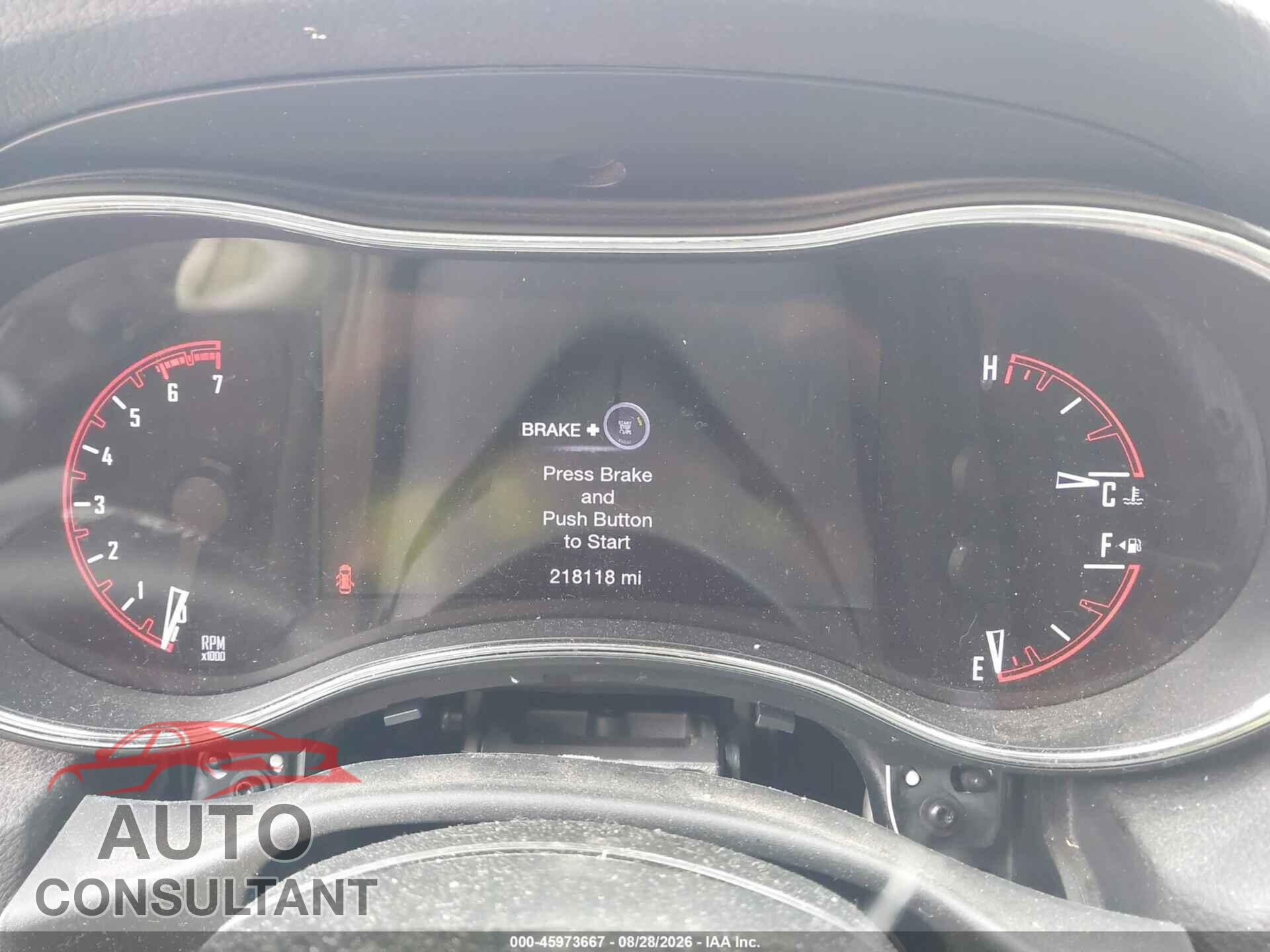 DODGE DURANGO 2017 - 1C4SDJCTXHC639666