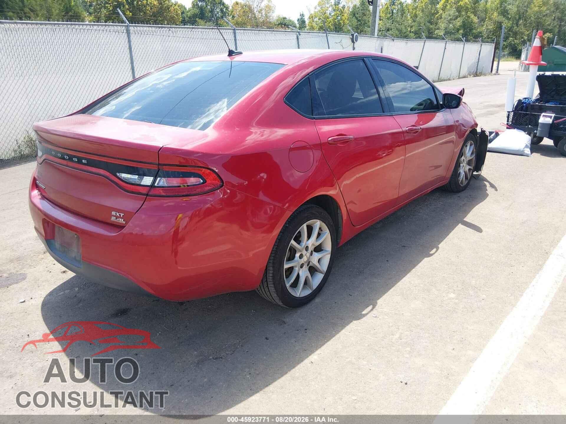 DODGE DART 2014 - 1C3CDFBB6ED747318