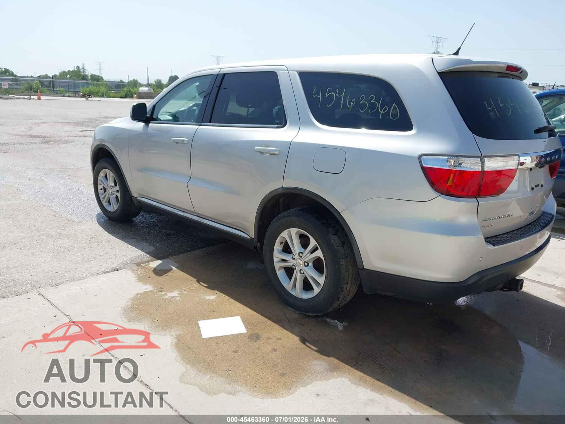 DODGE DURANGO 2012 - 1C4RDJAG0CC213126