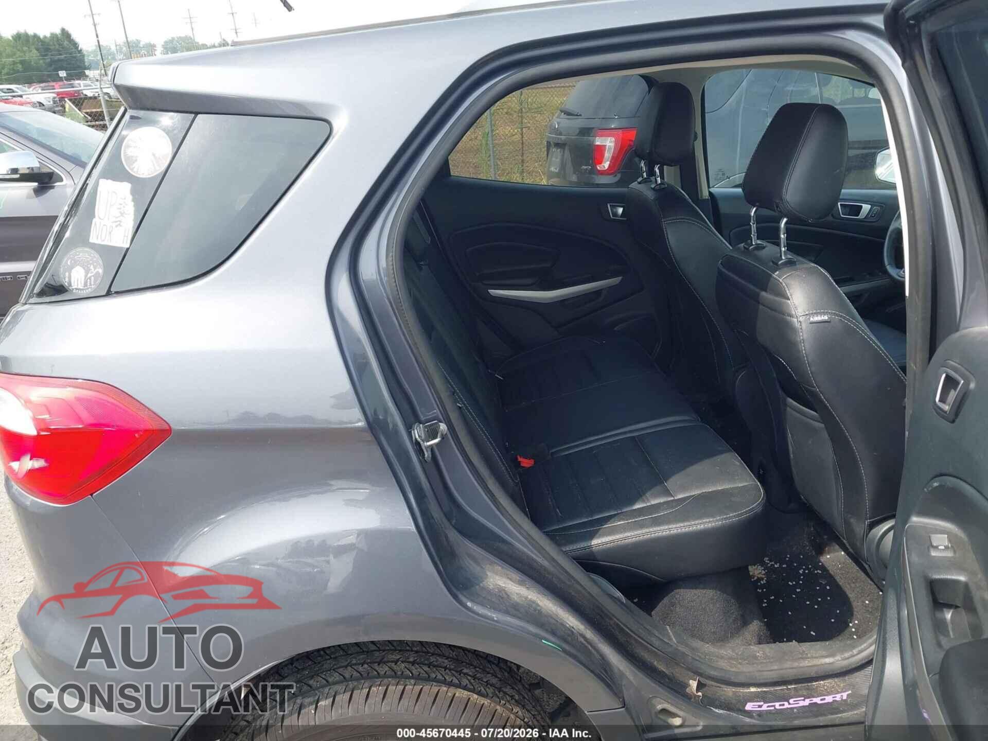 FORD ECOSPORT 2022 - MAJ6S3KL7NC461379