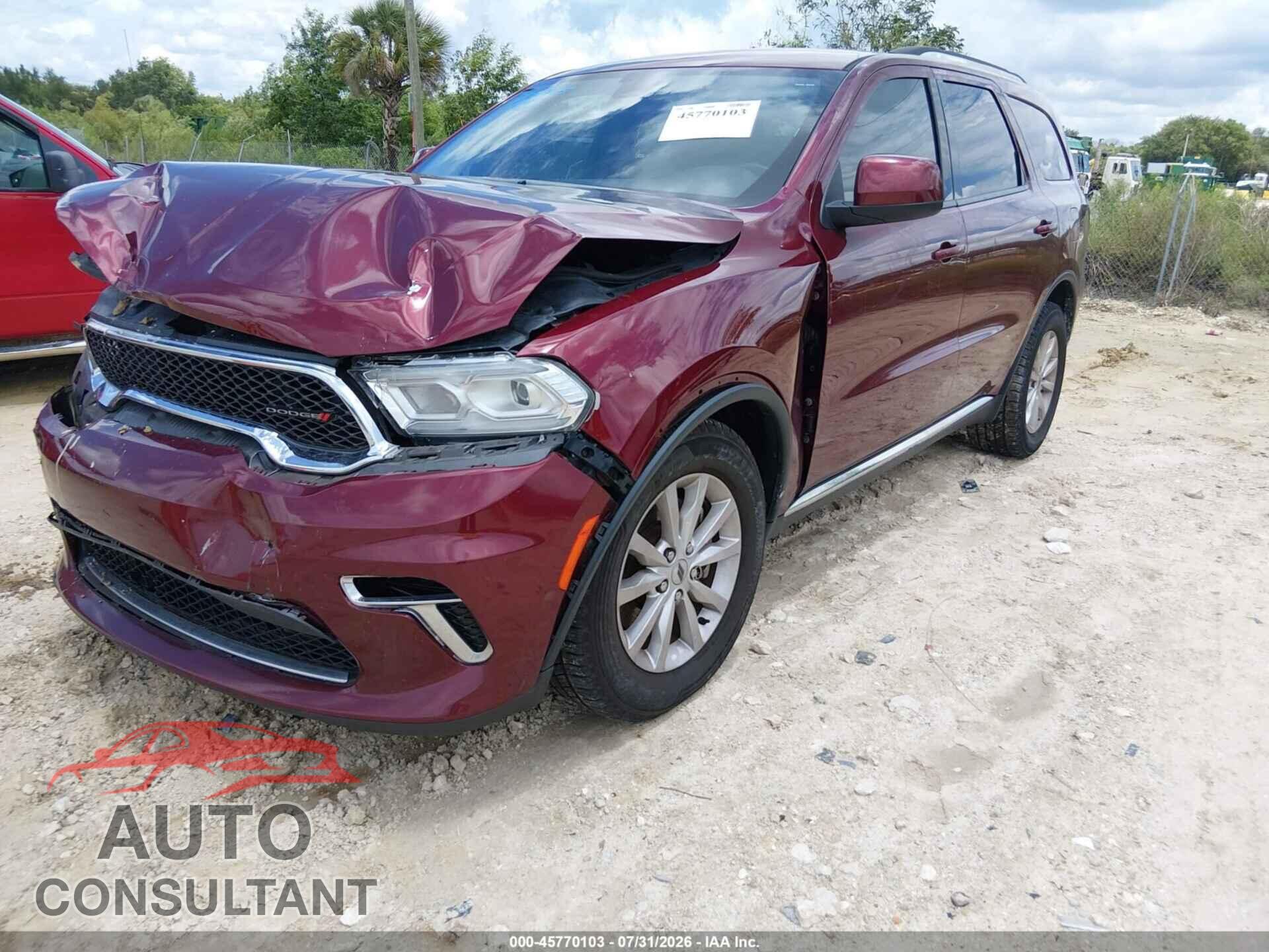 DODGE DURANGO 2021 - 1C4RDHAG6MC602086