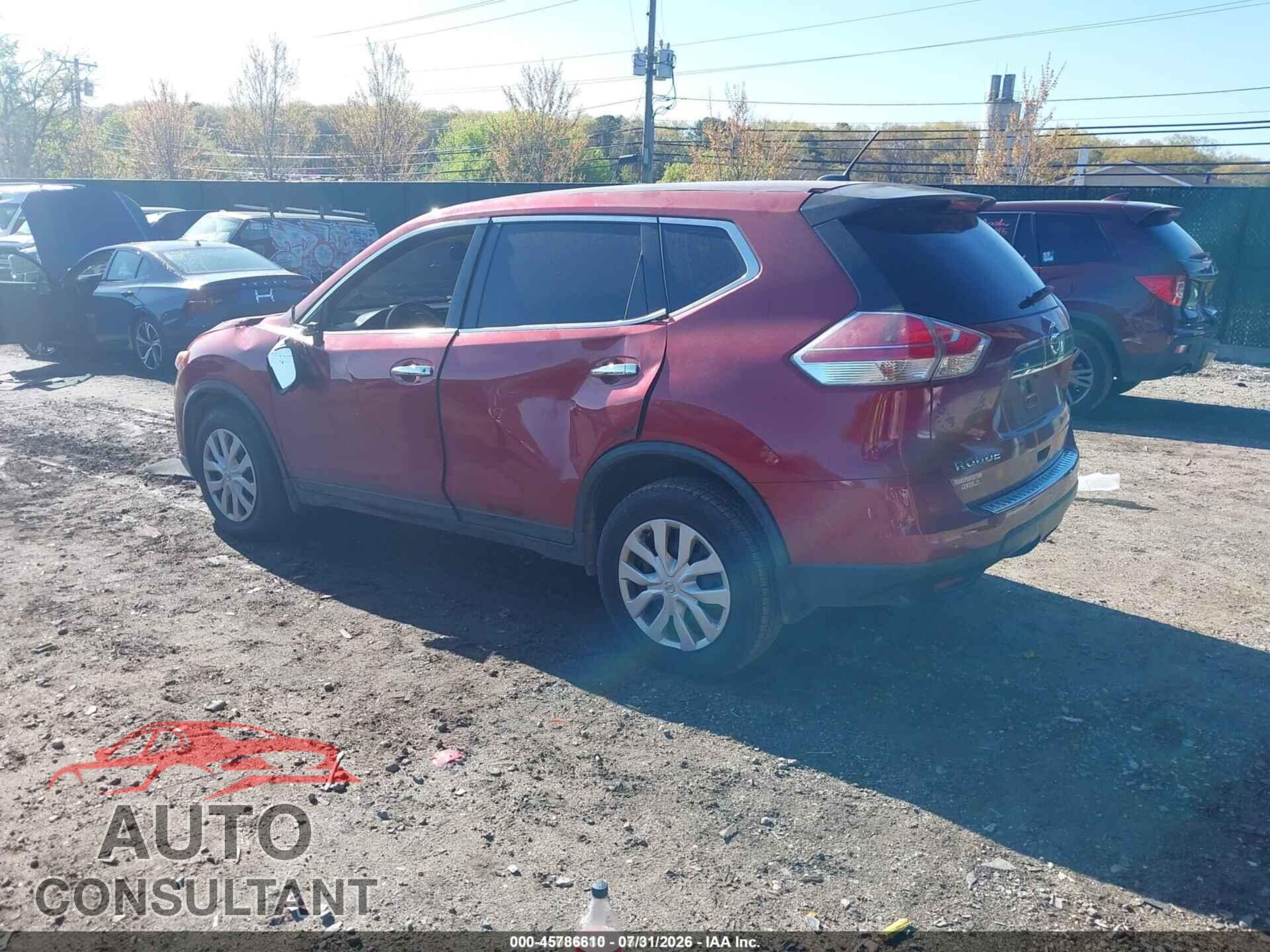 NISSAN ROGUE 2015 - KNMAT2MV8FP527295