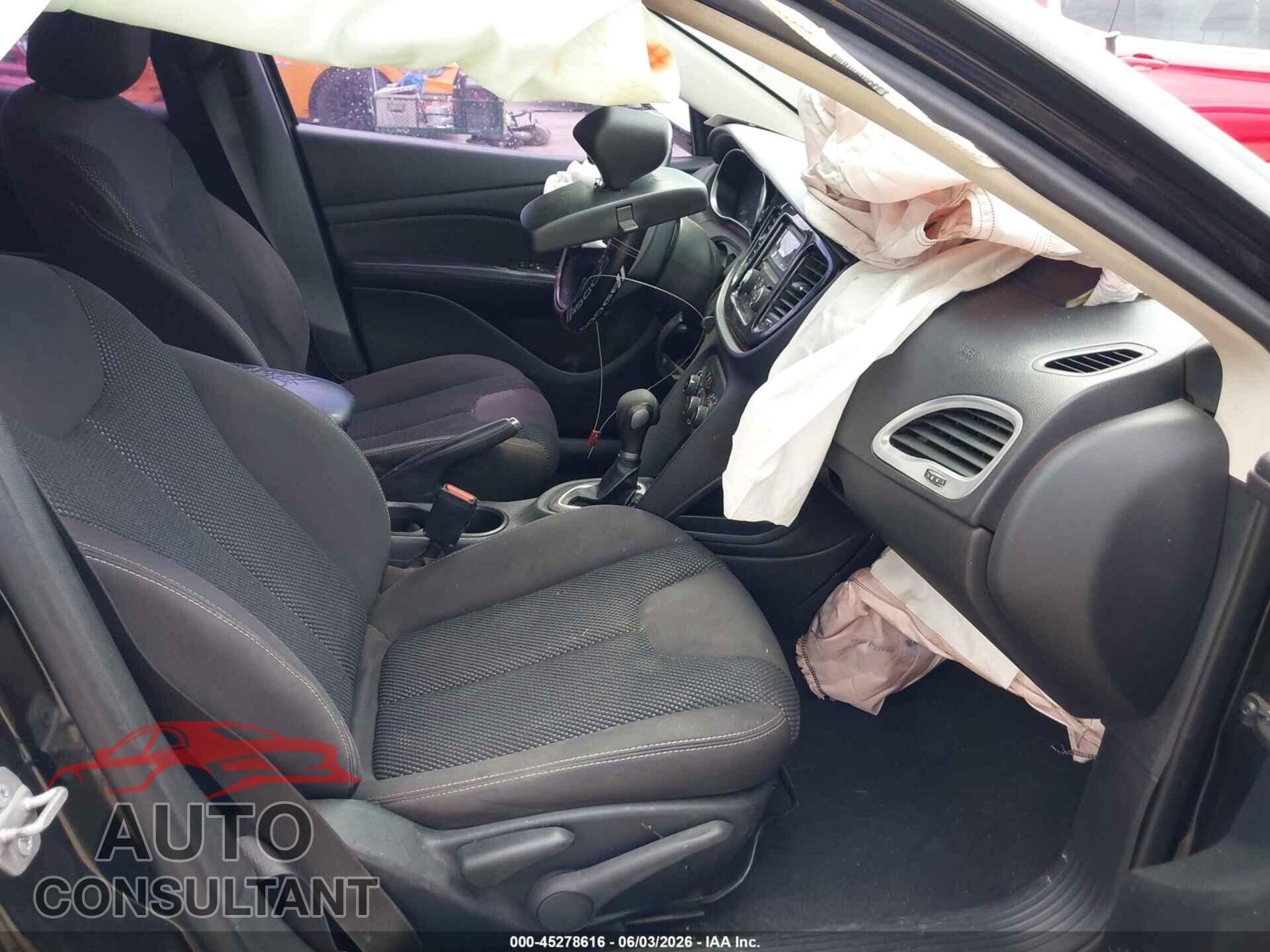 DODGE DART 2015 - 1C3CDFBB7FD265202