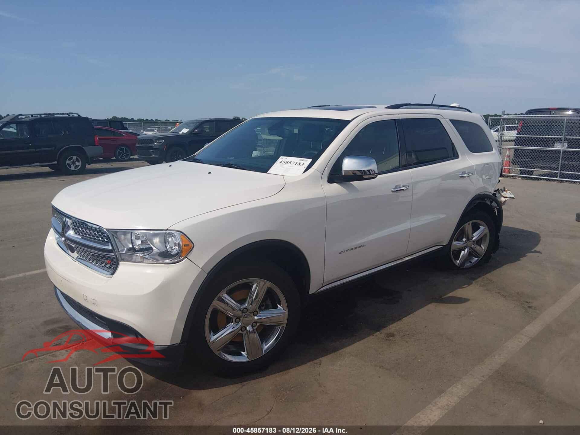 DODGE DURANGO 2012 - 1C4SDHET8CC240205