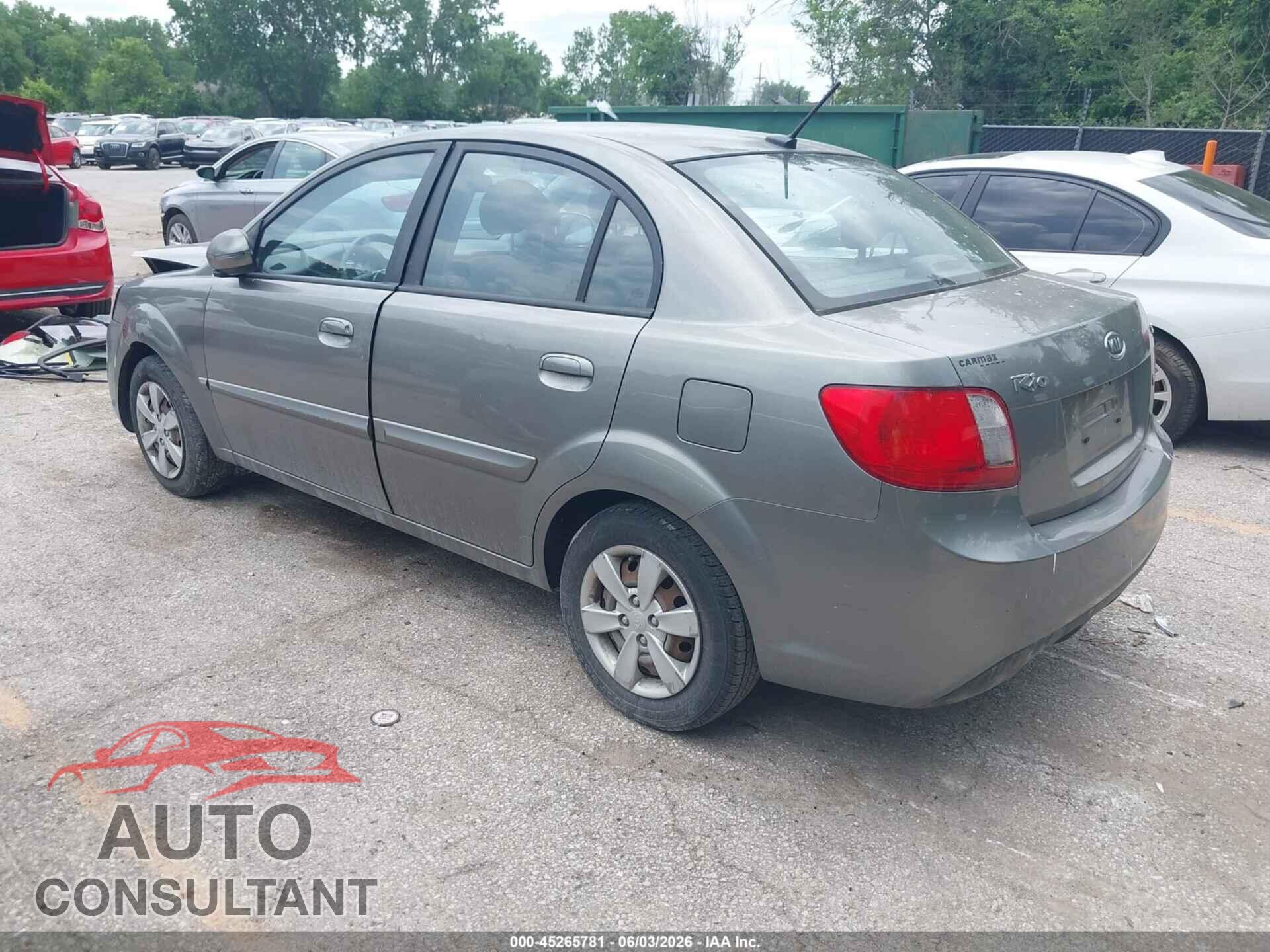 KIA RIO 2011 - KNADH4A34B6868252