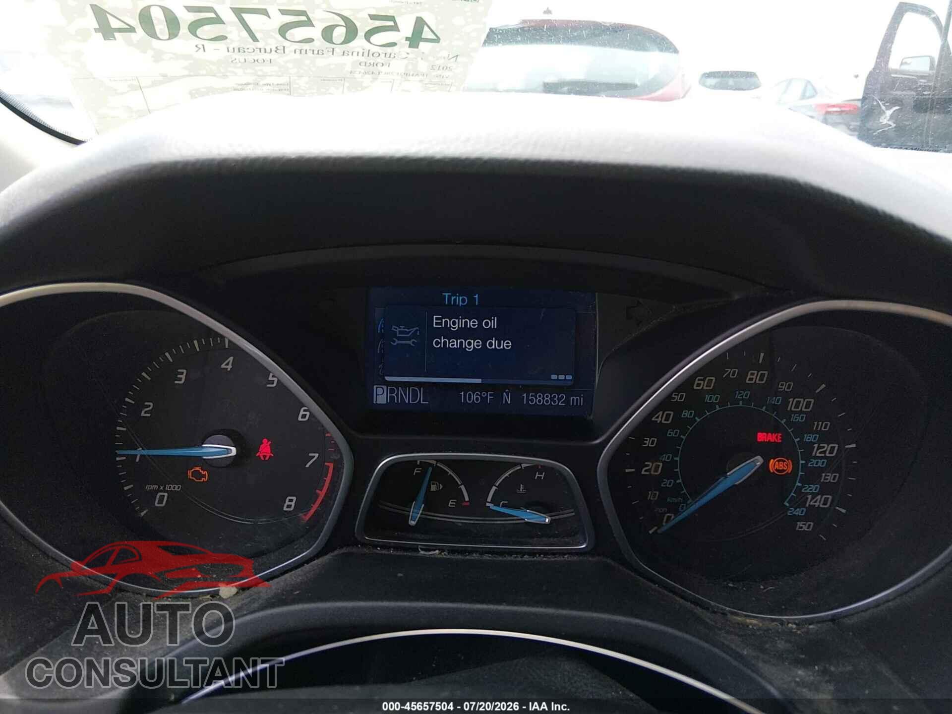 FORD FOCUS 2012 - 1FAHP3F28CL426424