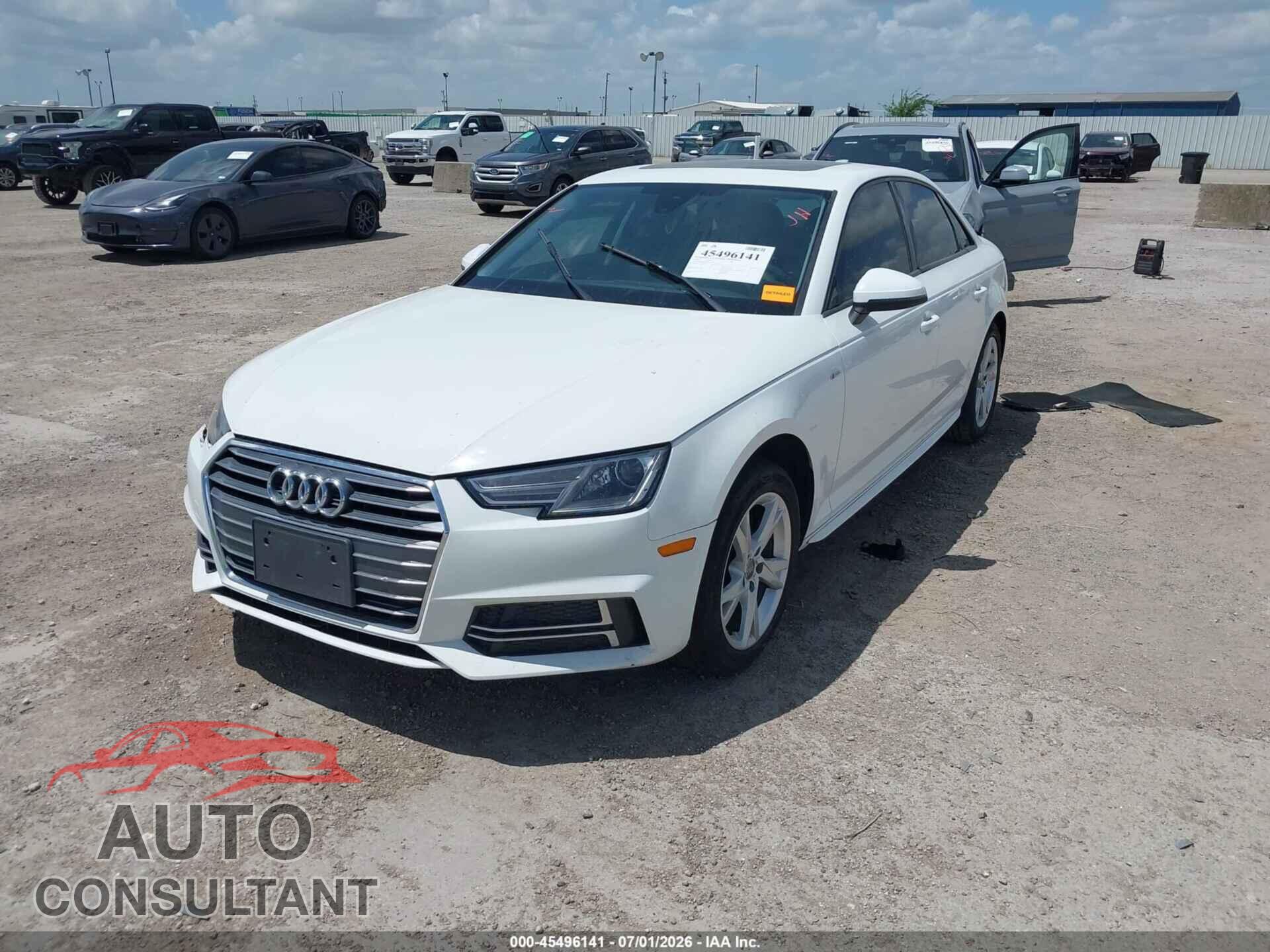 AUDI A4 2018 - WAUKMAF46JA114638