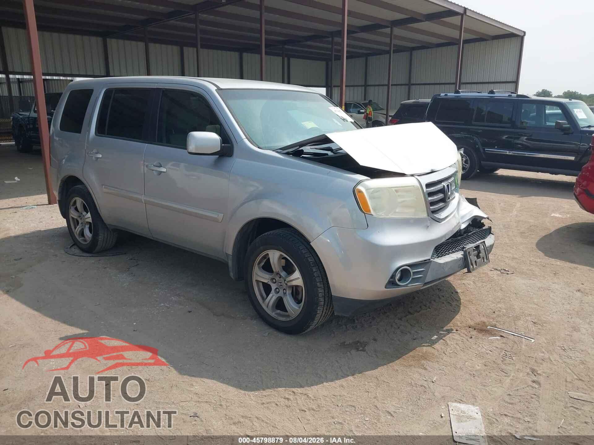 HONDA PILOT 2012 - 5FNYF3H47CB006023