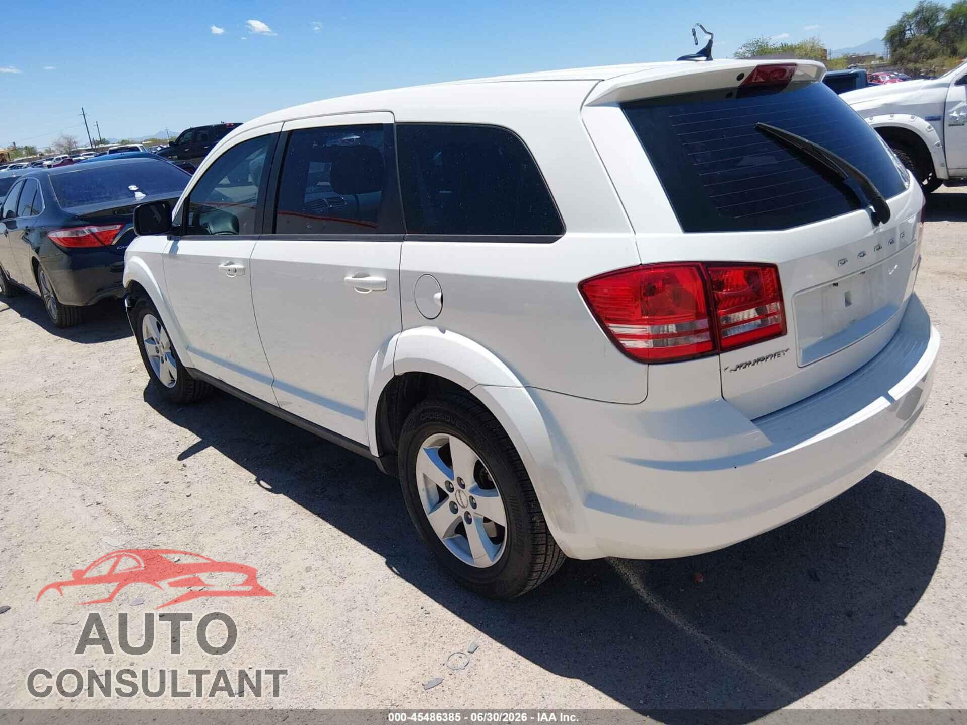 DODGE JOURNEY 2013 - 3C4PDCAB7DT533475