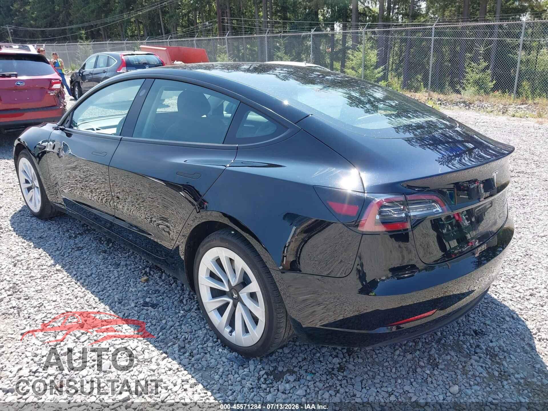 TESLA MODEL 3 2022 - 5YJ3E1EB5NF290193