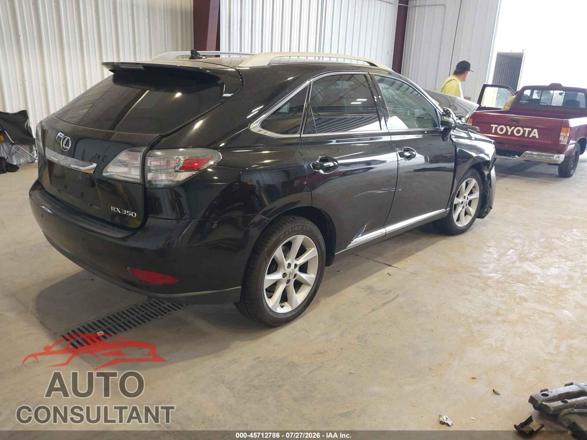 LEXUS RX 350 2012 - 2T2BK1BA4CC150276