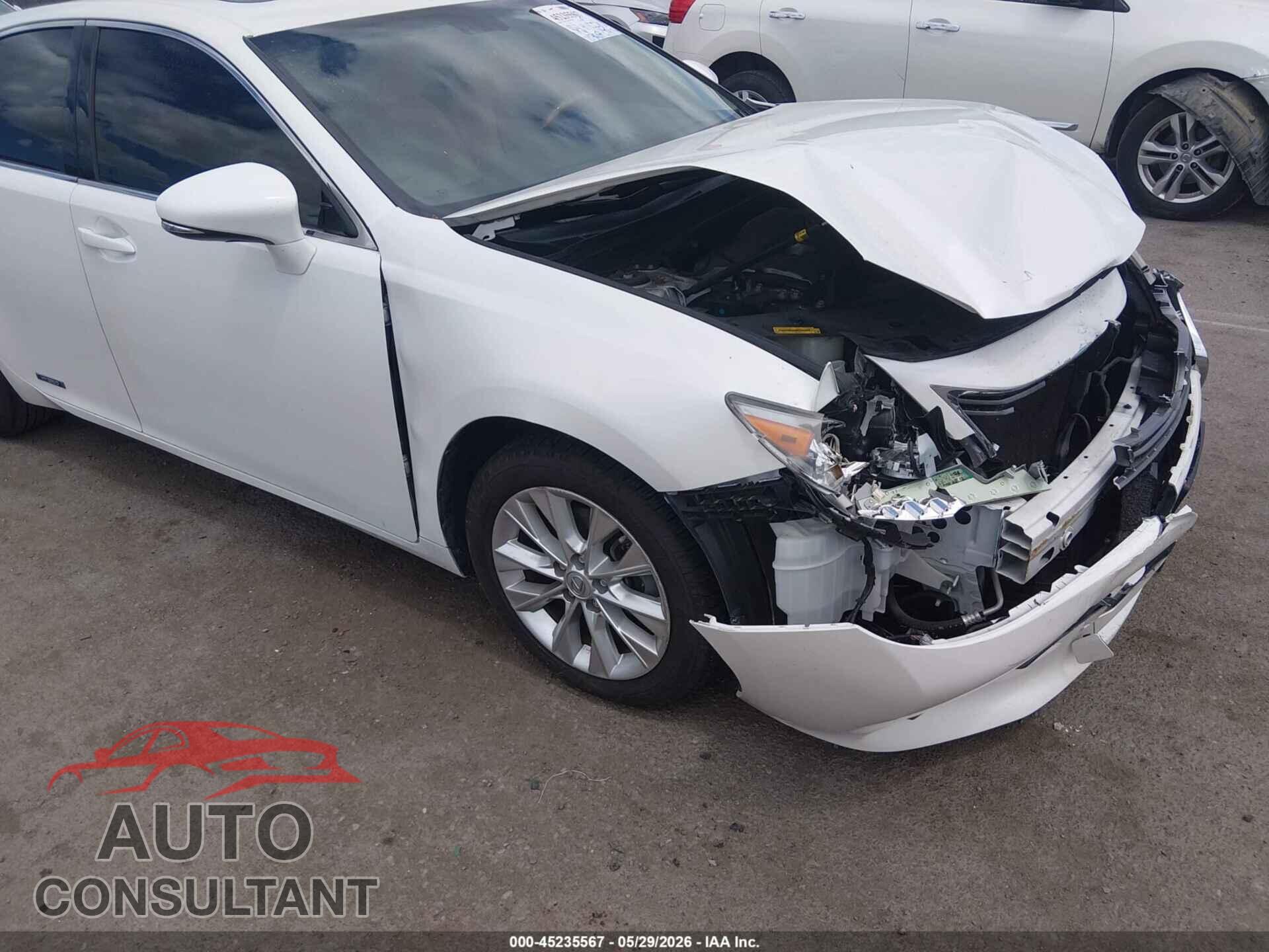 LEXUS ES 300H 2013 - JTHBW1GG2D2006438