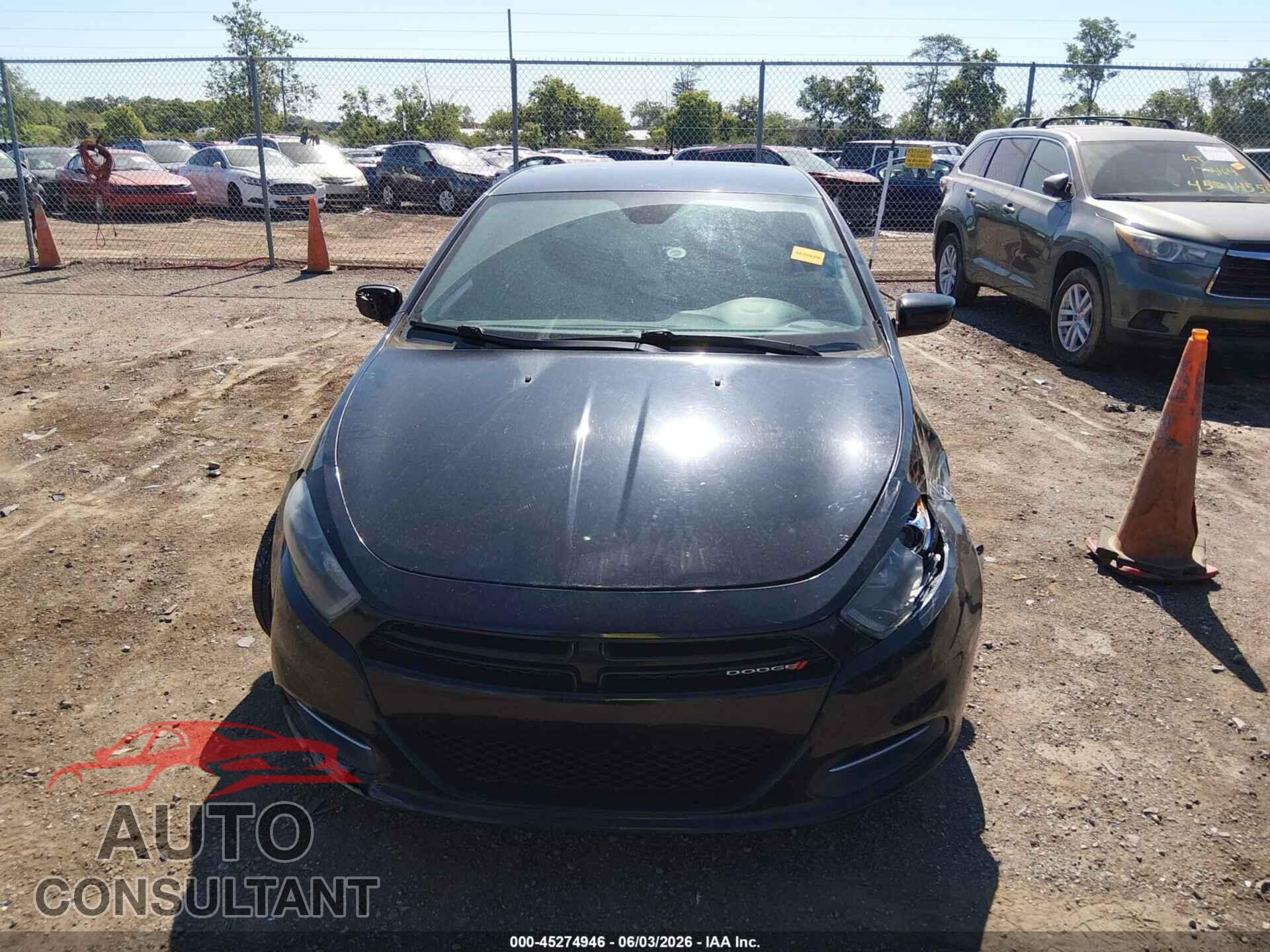 DODGE DART 2015 - 1C3CDFBB5FD222719