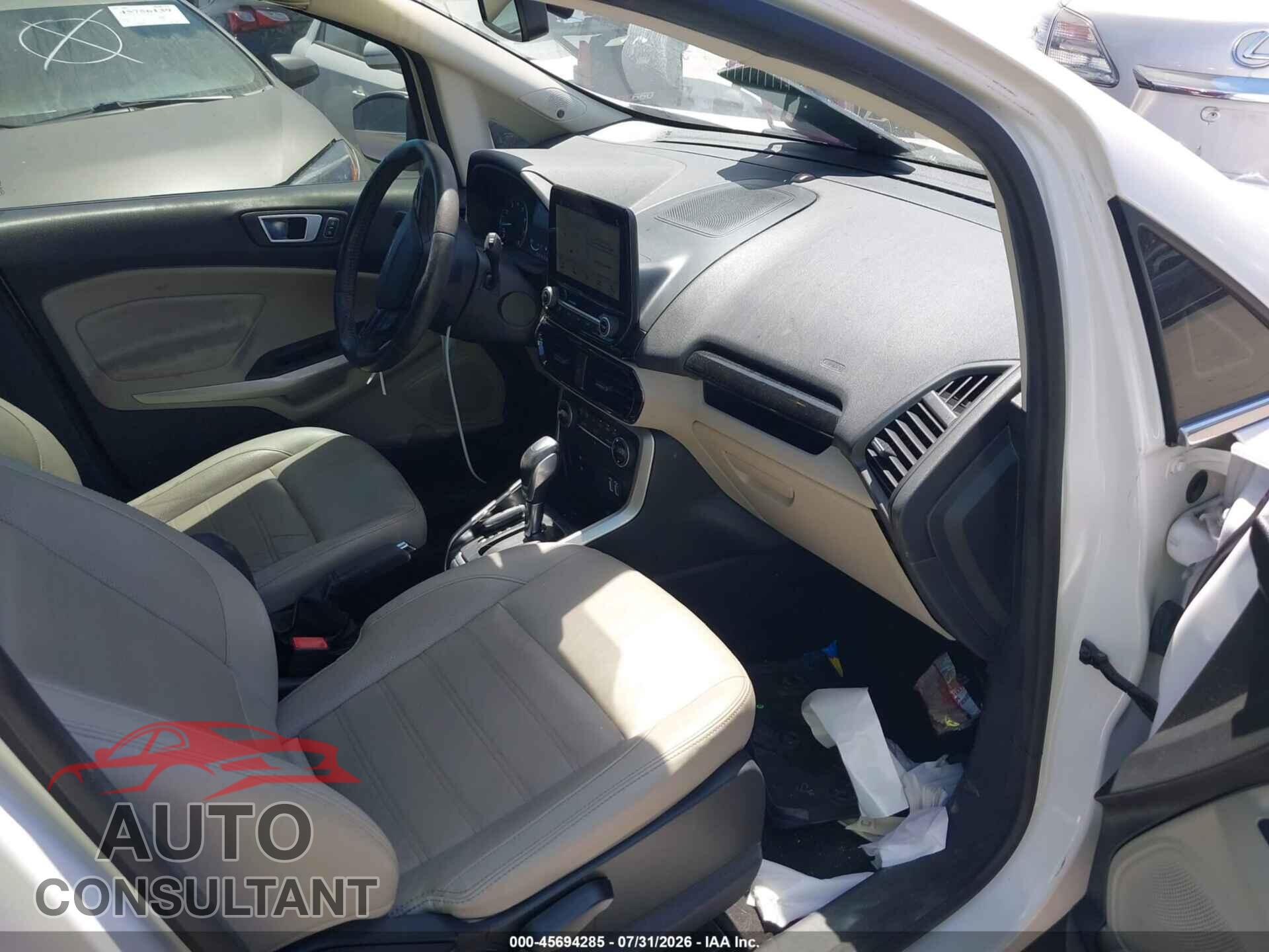FORD ECOSPORT 2019 - MAJ6S3KL4KC309264