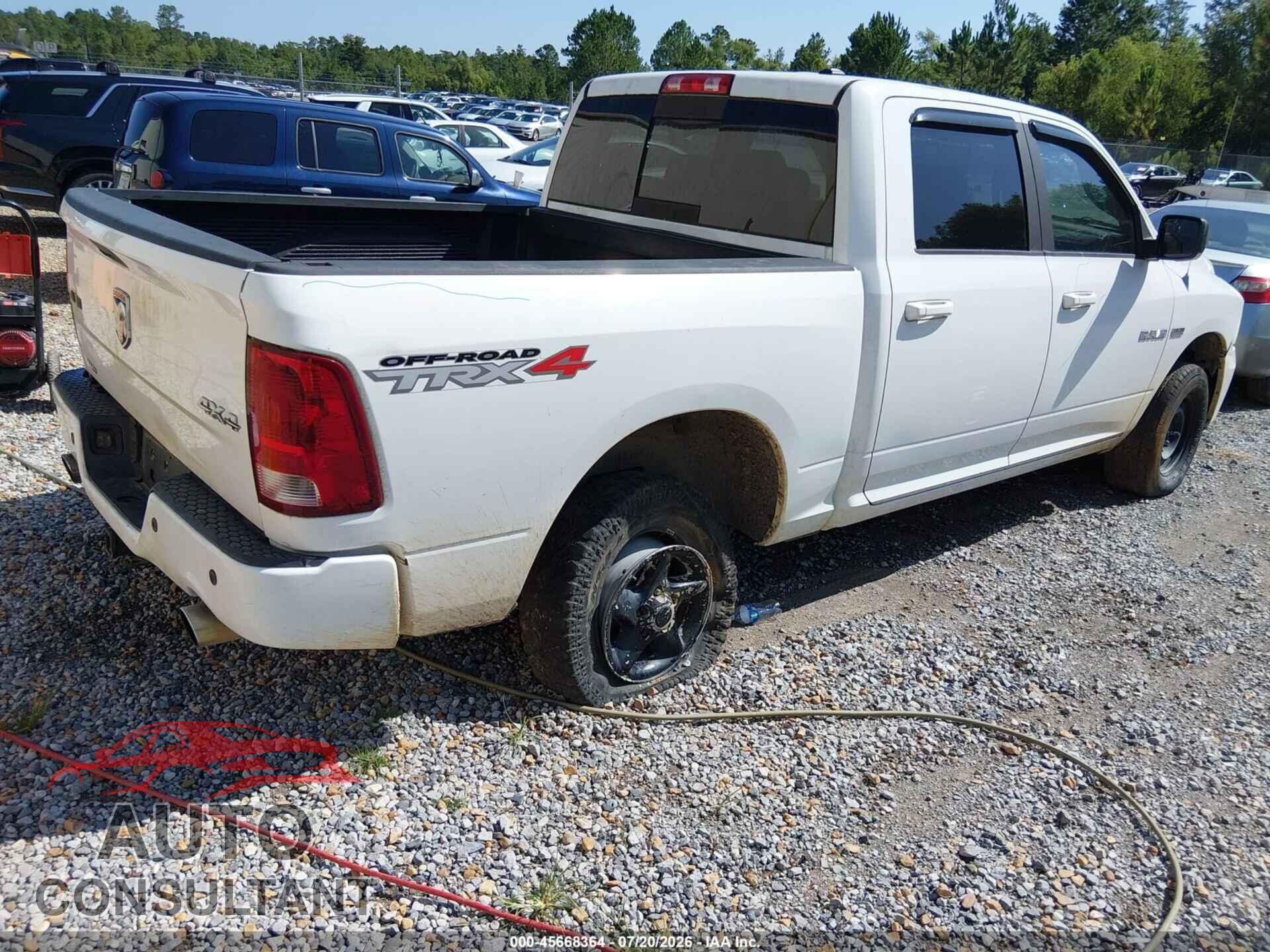 DODGE RAM 1500 2010 - 1D7RV1CT1AS207660