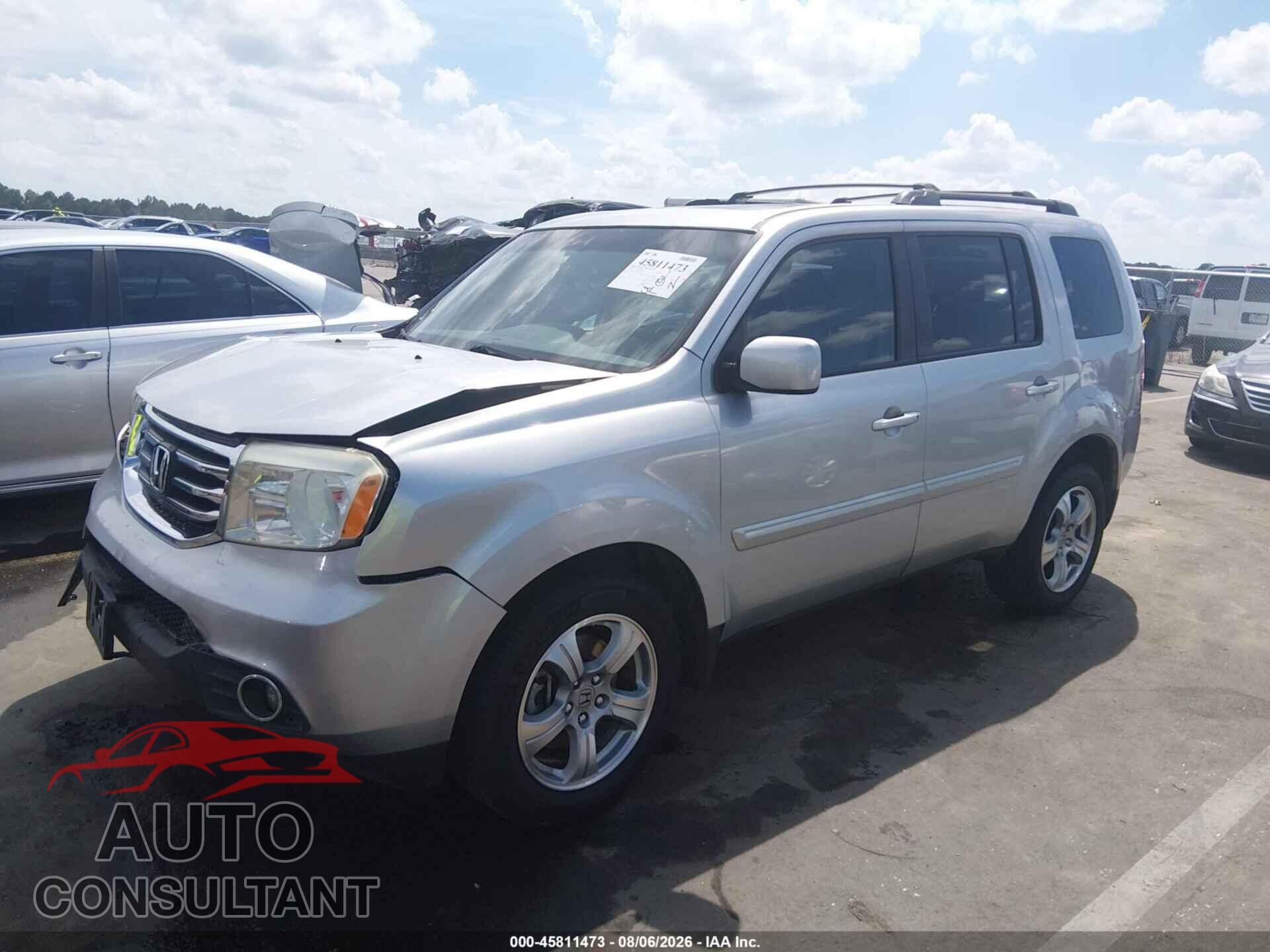 HONDA PILOT 2013 - 5FNYF4H51DB047392