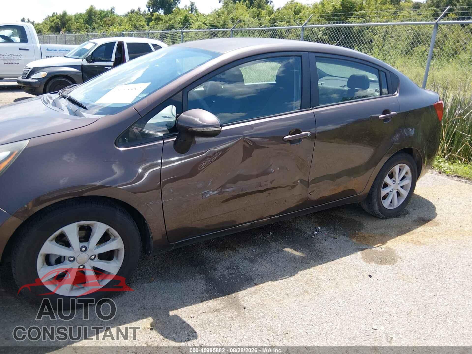 KIA RIO 2012 - KNADN4A39C6047948