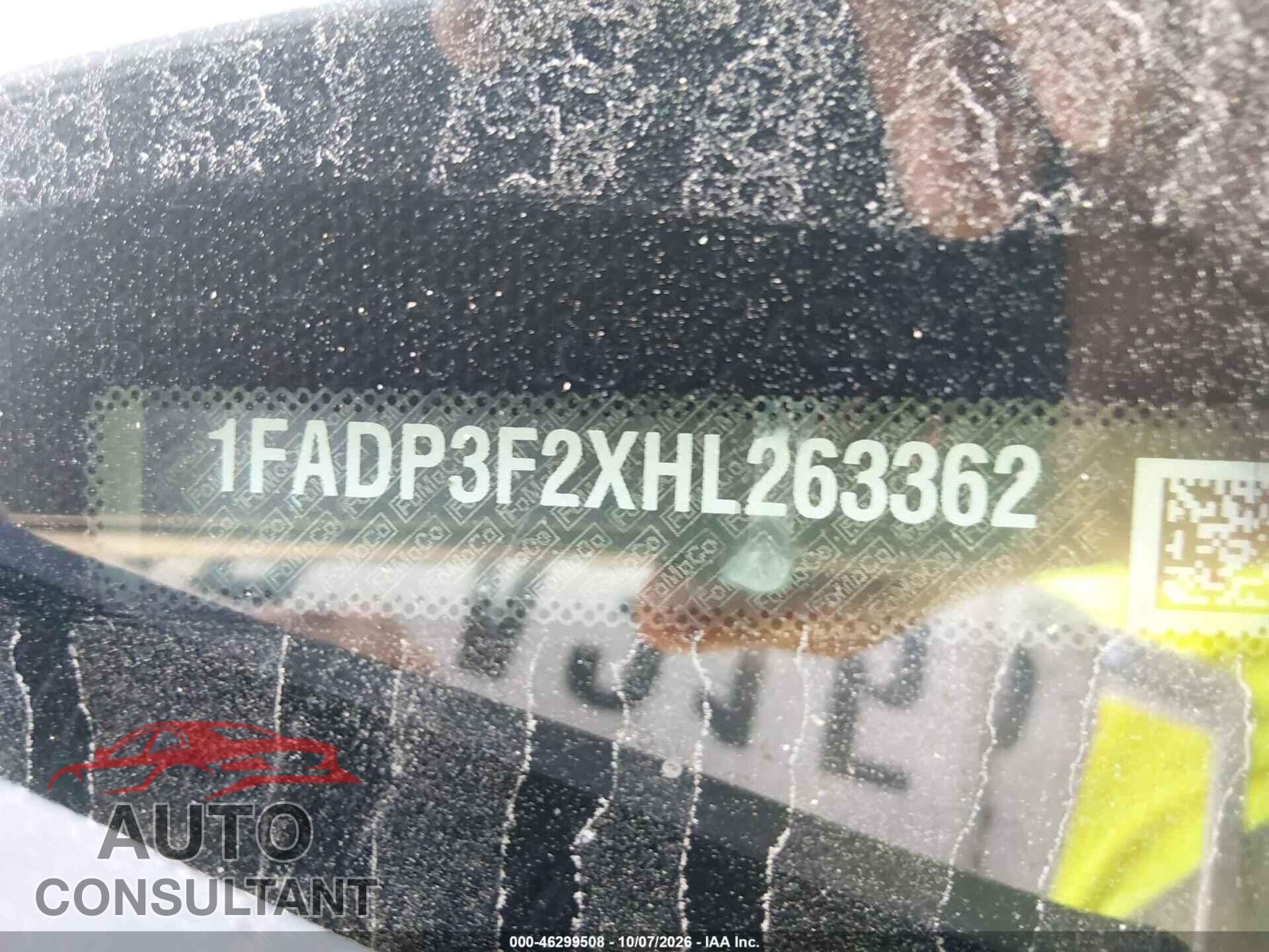 FORD FOCUS 2017 - 1FADP3F2XHL263362