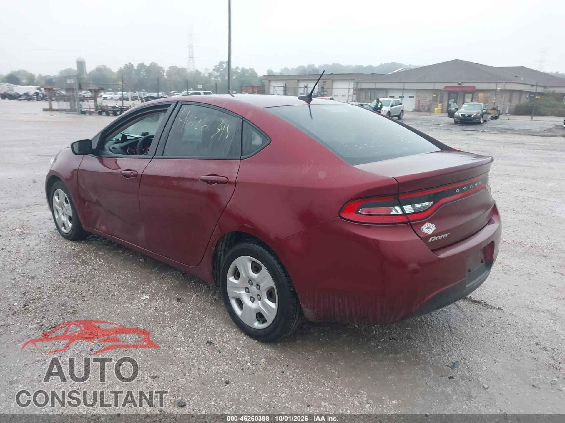 DODGE DART 2015 - 1C3CDFAA9FD267767