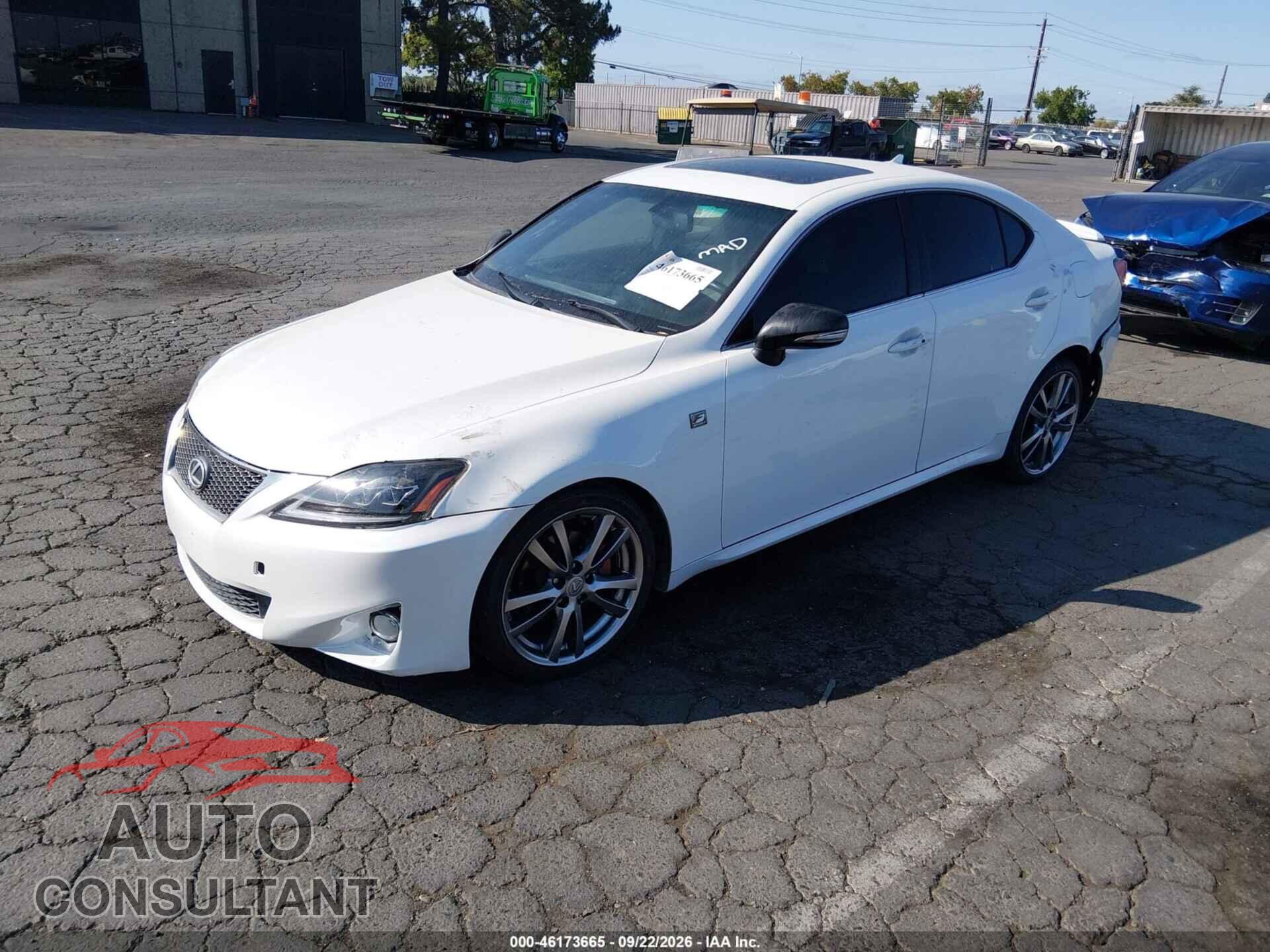 LEXUS IS 250 2011 - JTHBF5C21B2100776