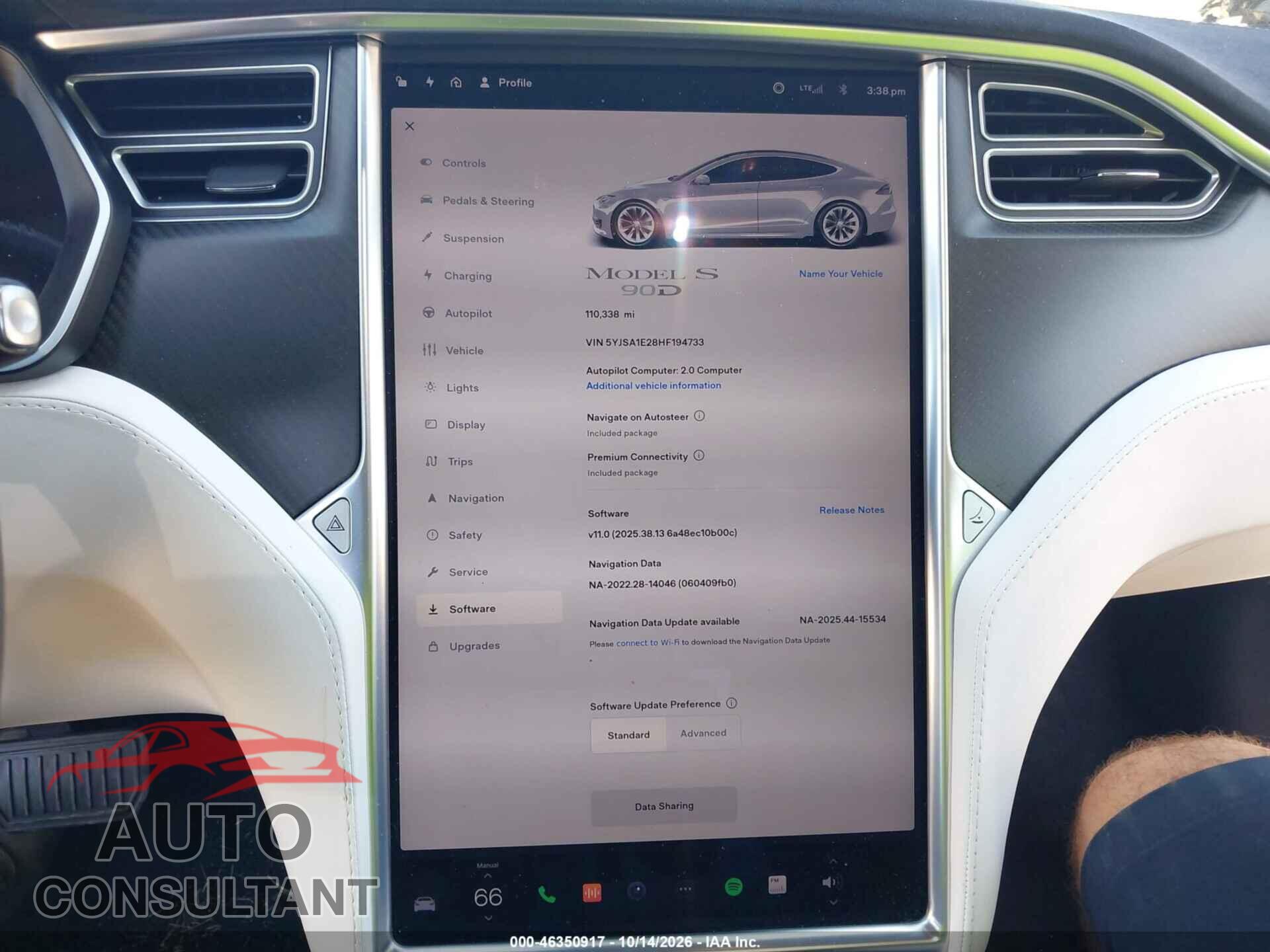 TESLA MODEL S 2017 - 5YJSA1E28HF194733