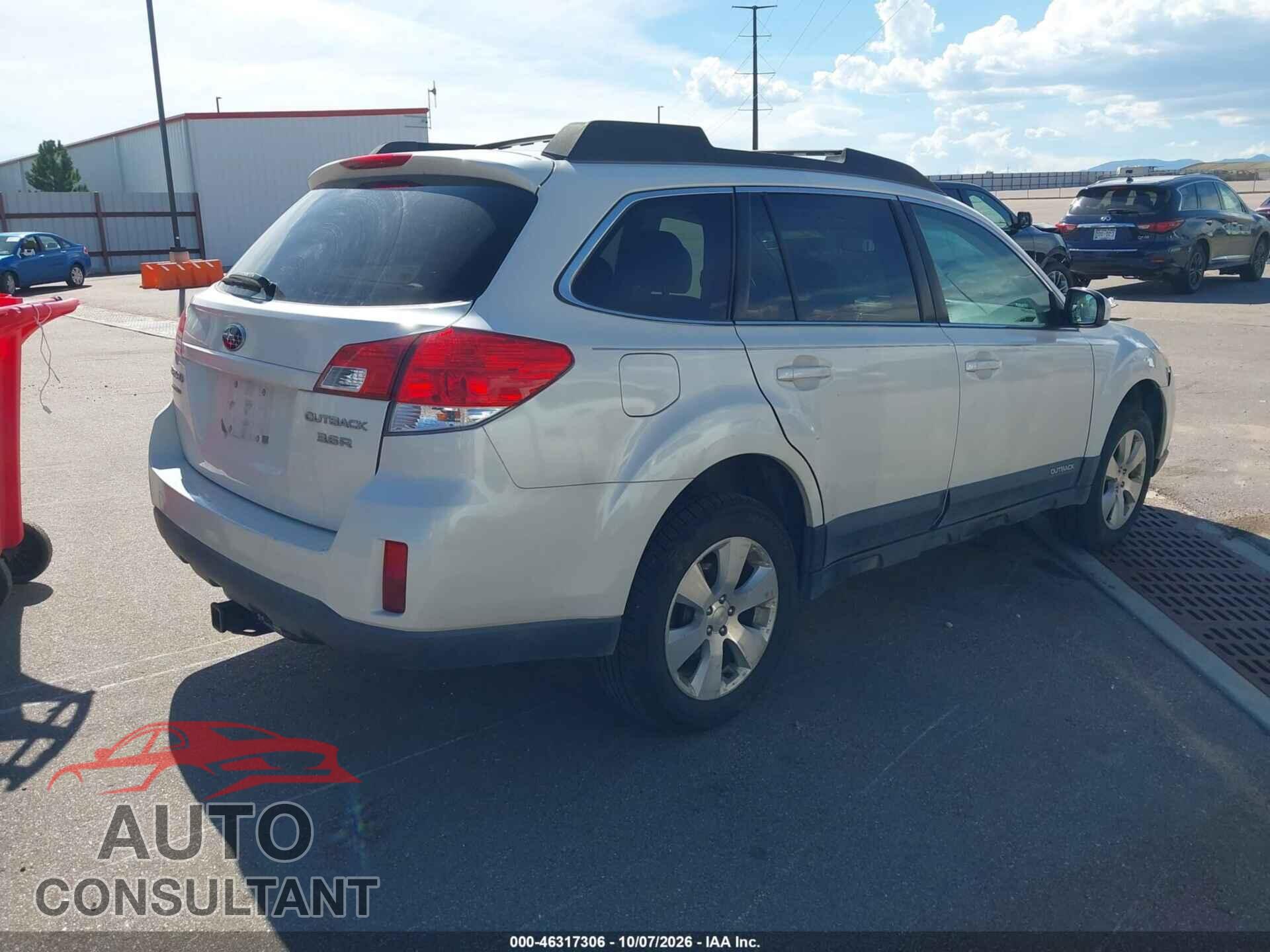 SUBARU OUTBACK 2011 - 4S4BRDAC7B2366474