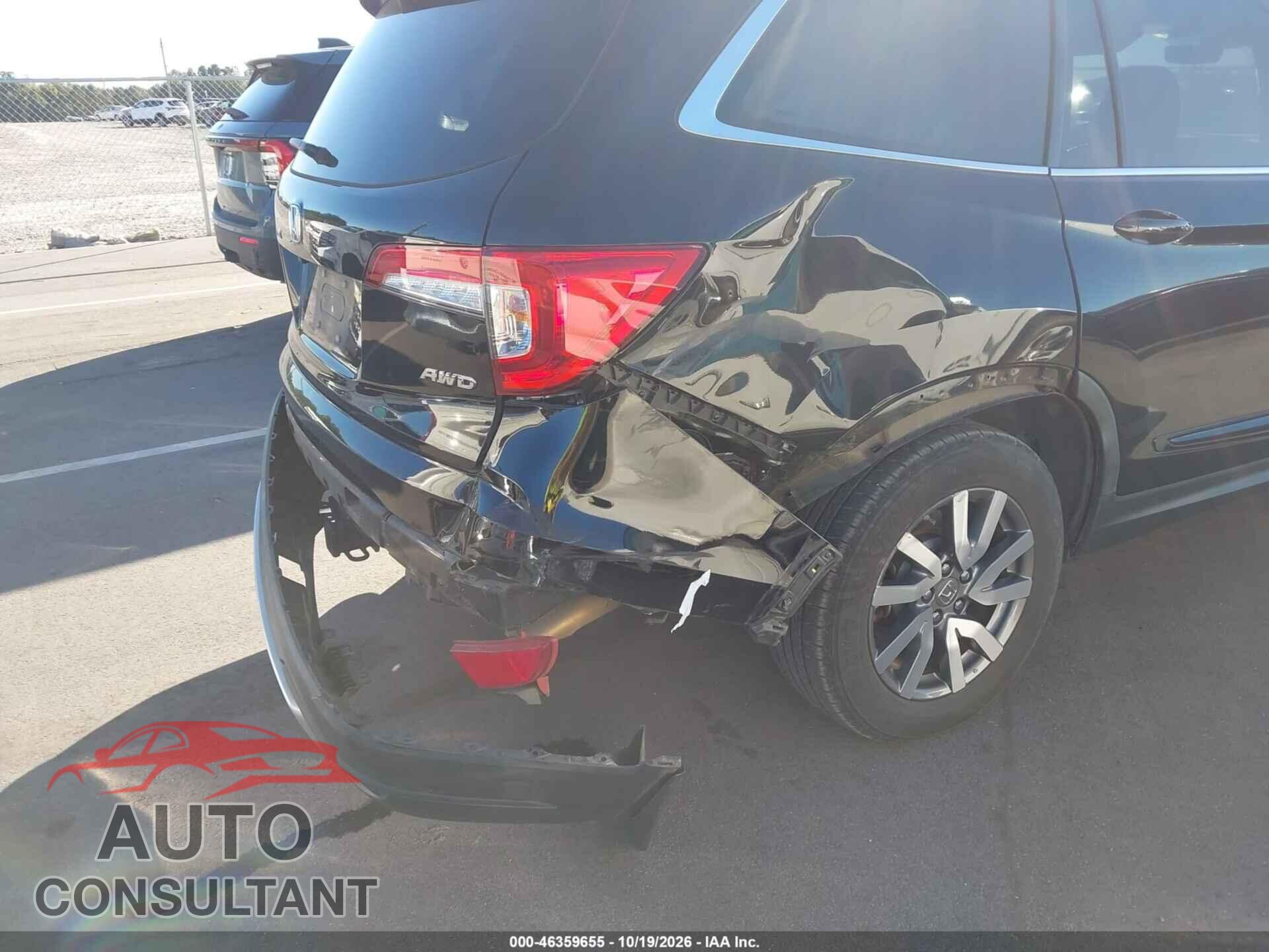 HONDA PILOT 2019 - 5FNYF6H57KB024112