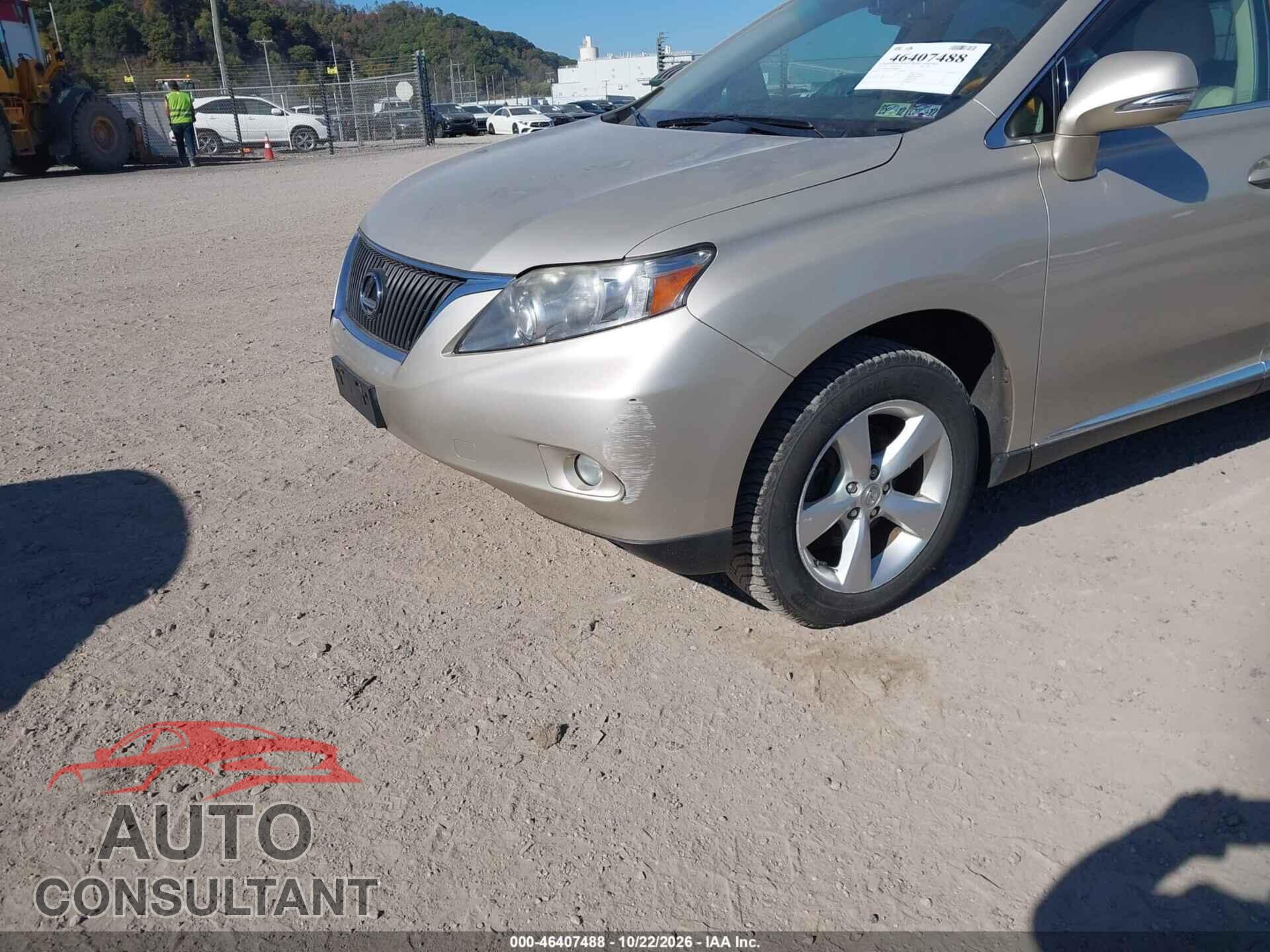 LEXUS RX 350 2011 - 2T2BK1BA3BC087105