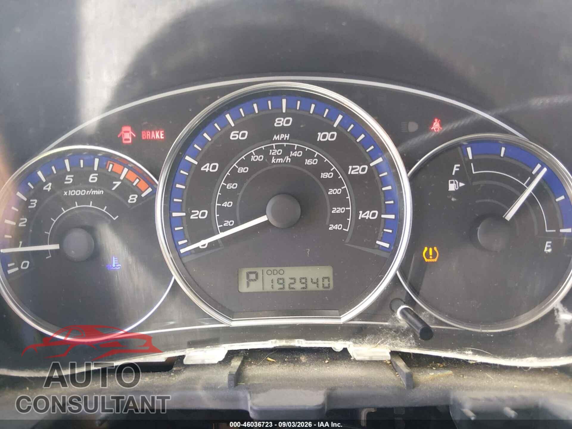 SUBARU FORESTER 2012 - JF2SHADC8CH413786