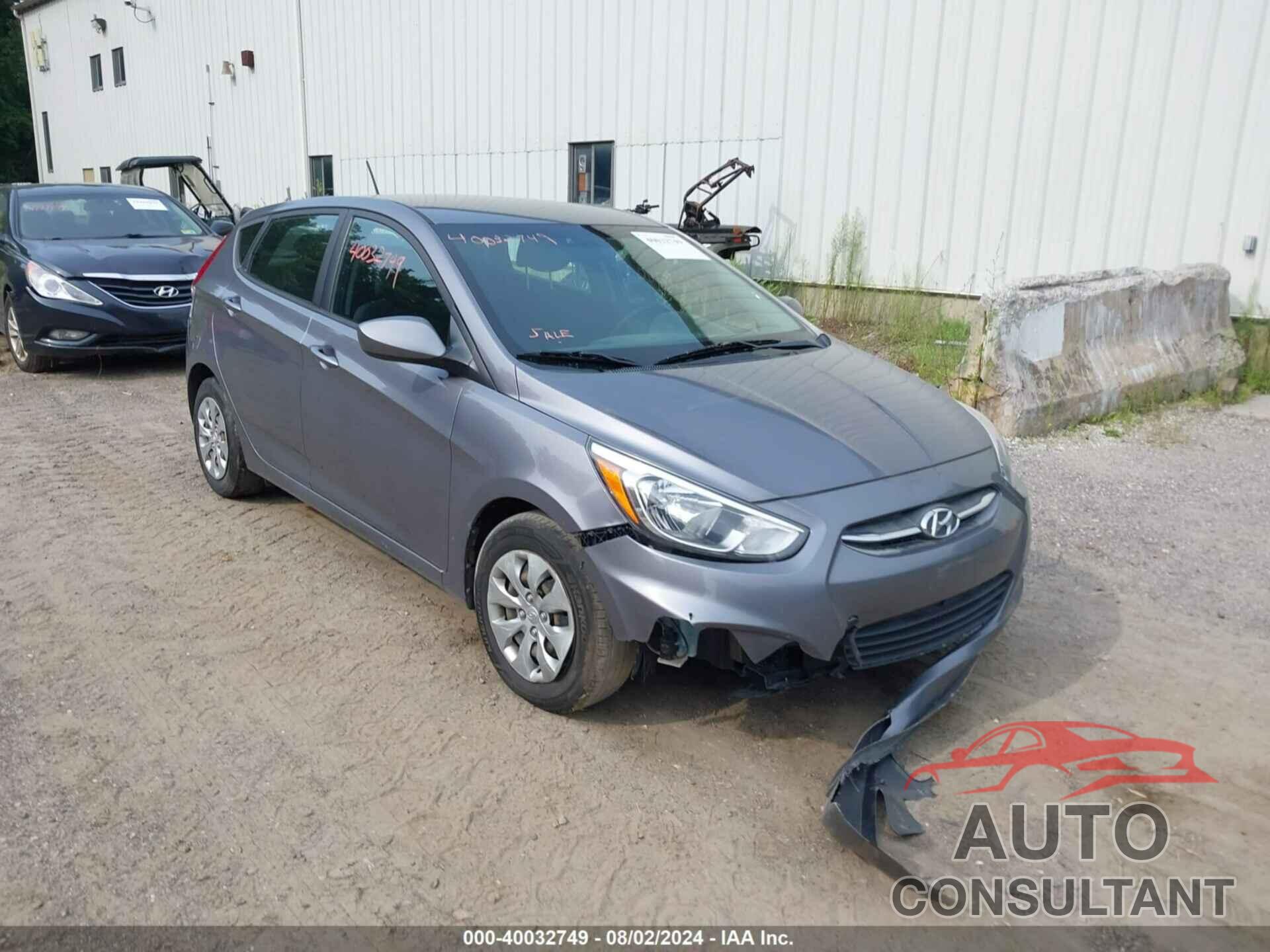 HYUNDAI ACCENT 2017 - KMHCT5AEXHU305503