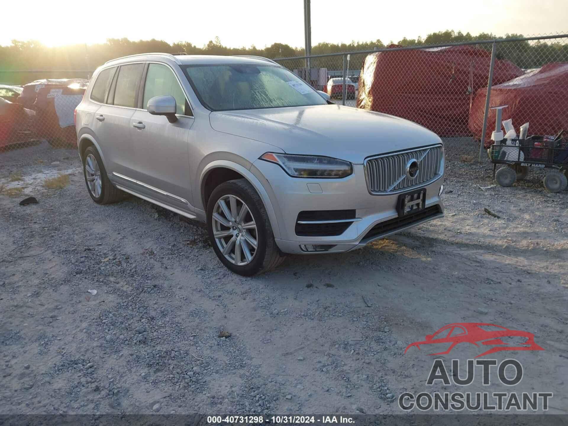 VOLVO XC90 2016 - YV4A22PL4G1025799